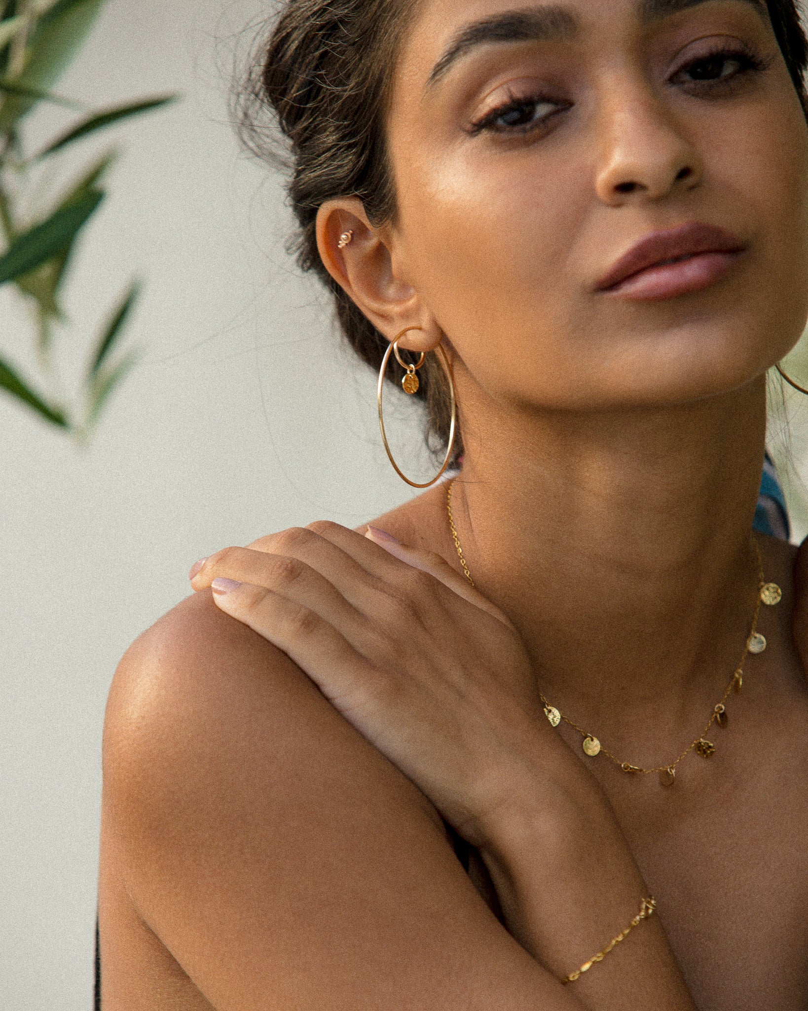 14K Gold Filled Mixed Disc Necklace | Inspiration Her Jewellery