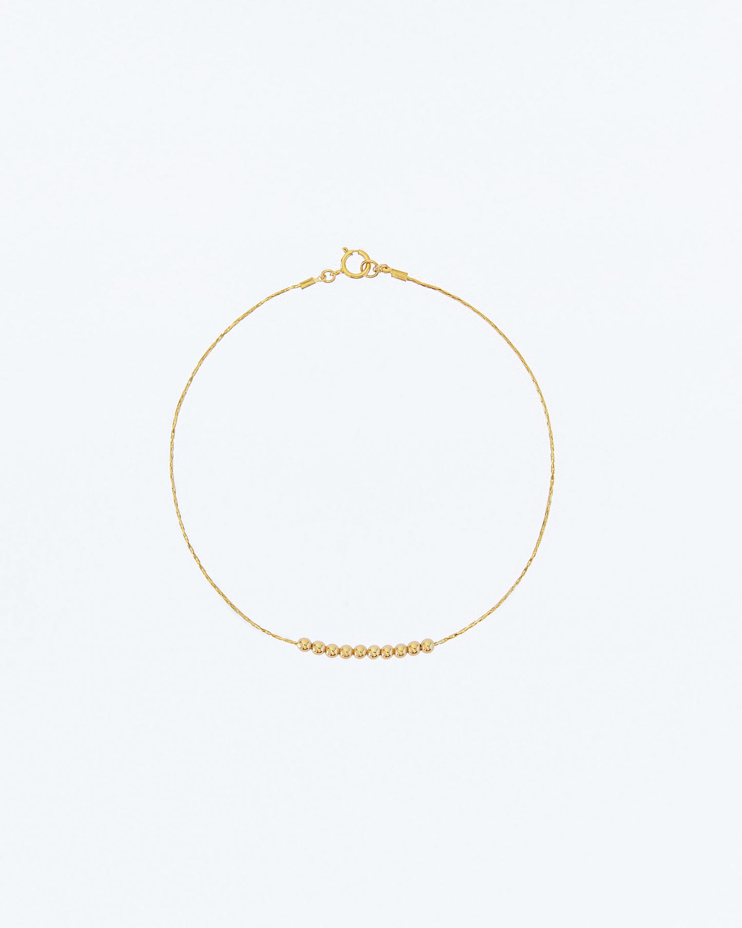 14K Gold Filled Bead Anklet | Inspiration Her Jewellery