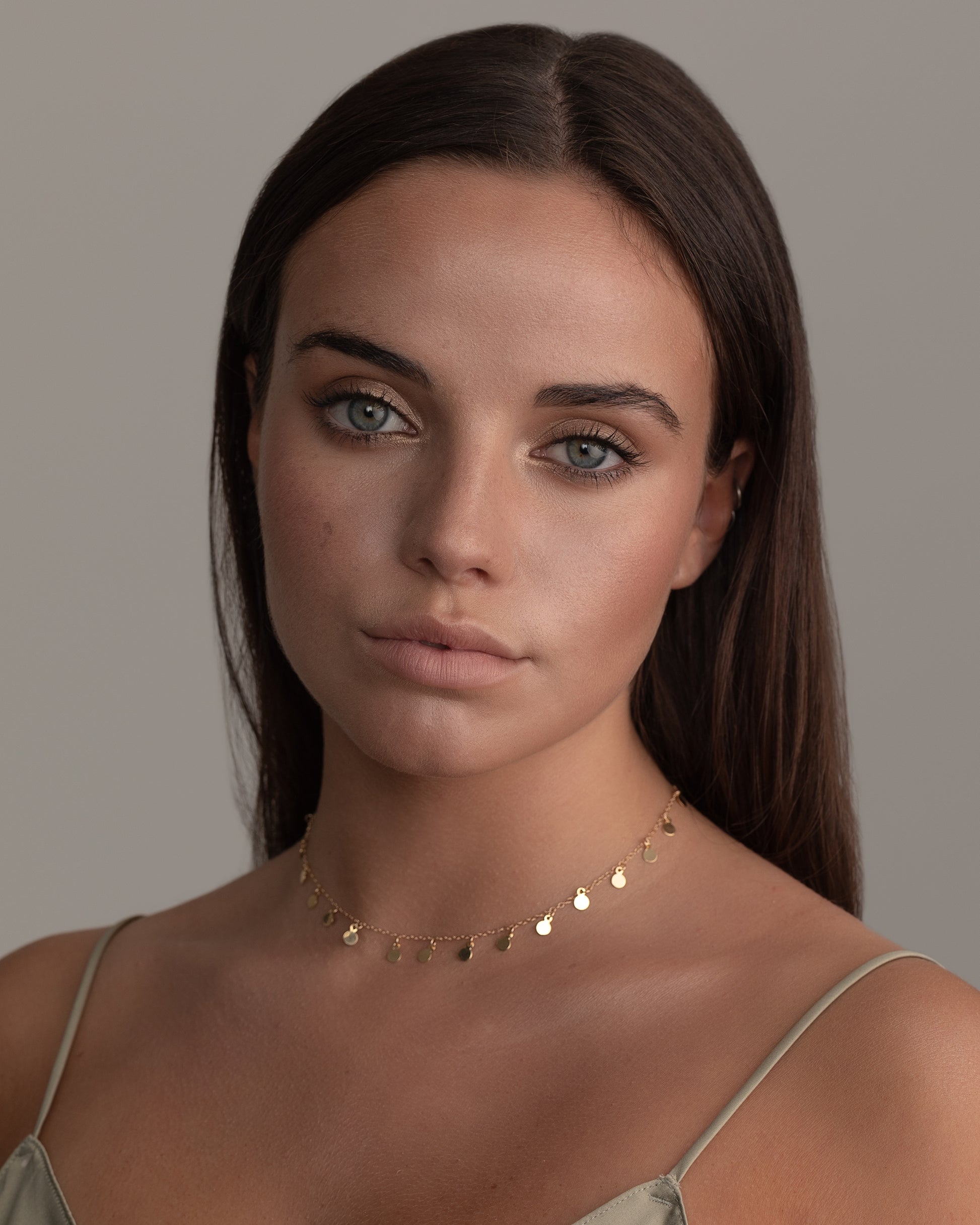 14K Gold Filled Tiny Disc Necklace | Inspiration Her Jewellery