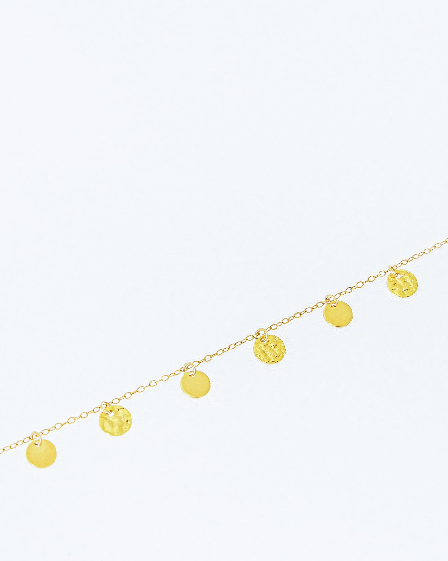 14K Gold Filled Mixed Disc Necklace | Inspiration Her Jewellery