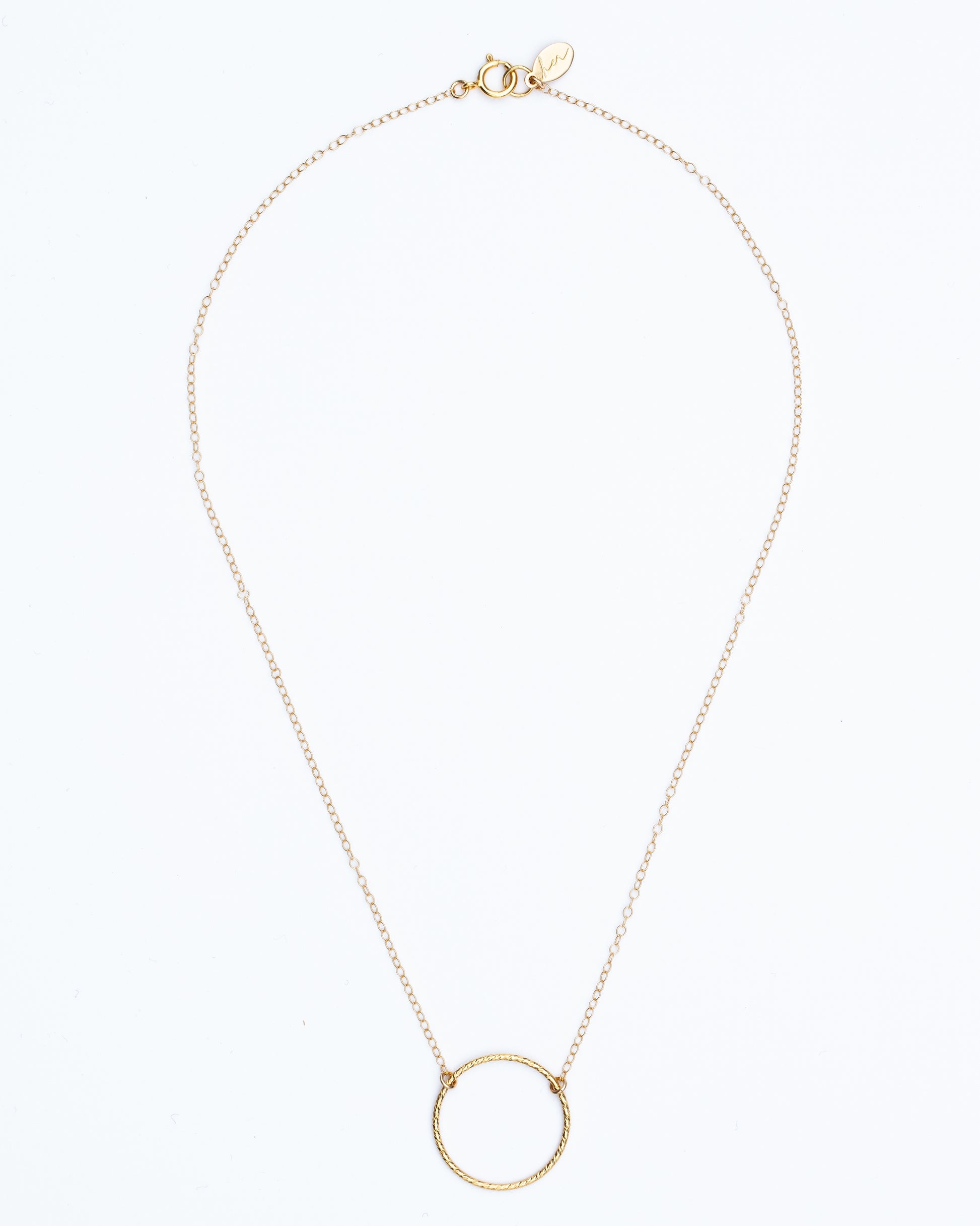 14K Gold Filled Circle Necklace | Inspiration Her Jewellery
