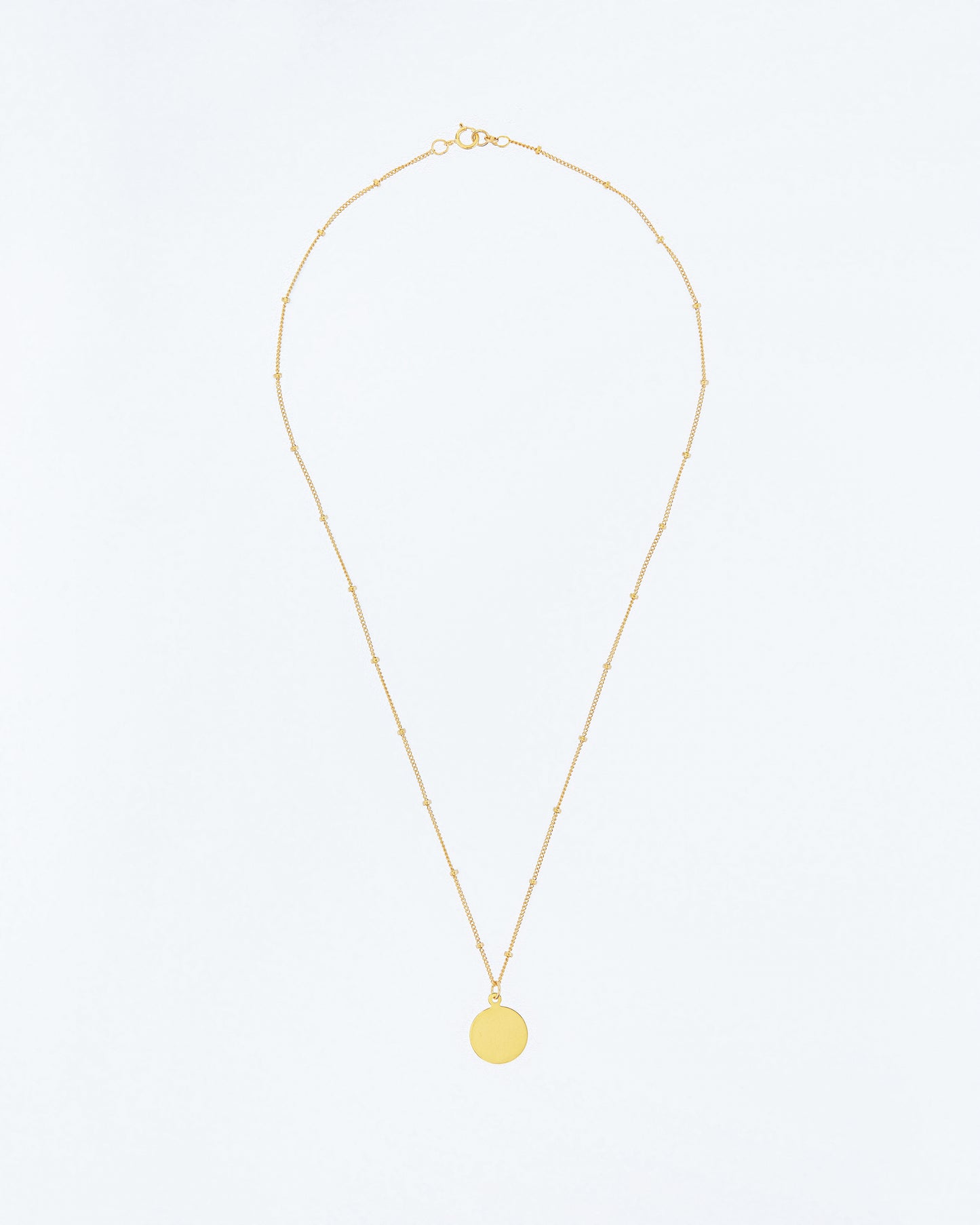 14K Gold Filled Single Disc Necklace | Inspiration Her Jewellery