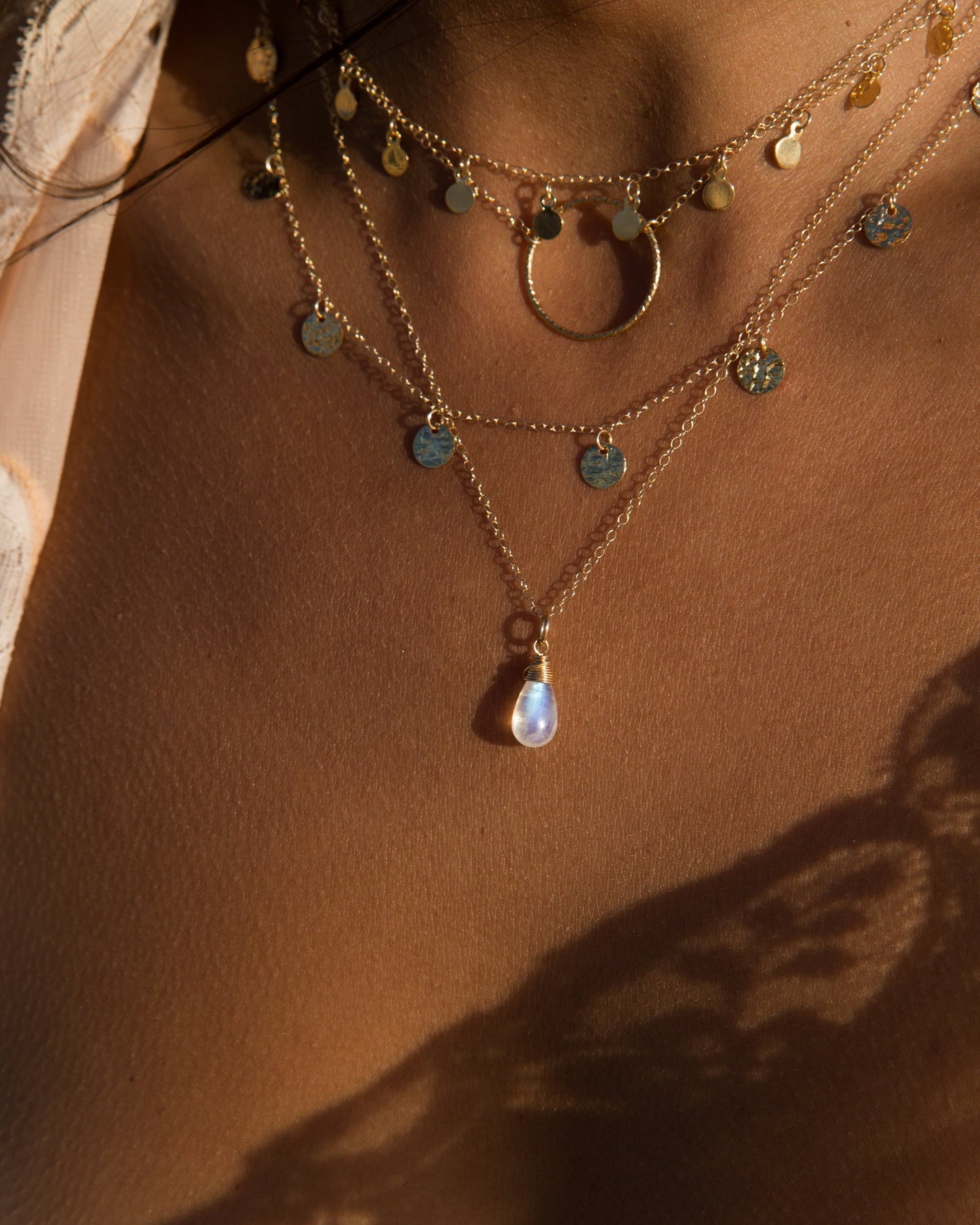 14K Gold Filled Circle Necklace | Inspiration Her Jewellery