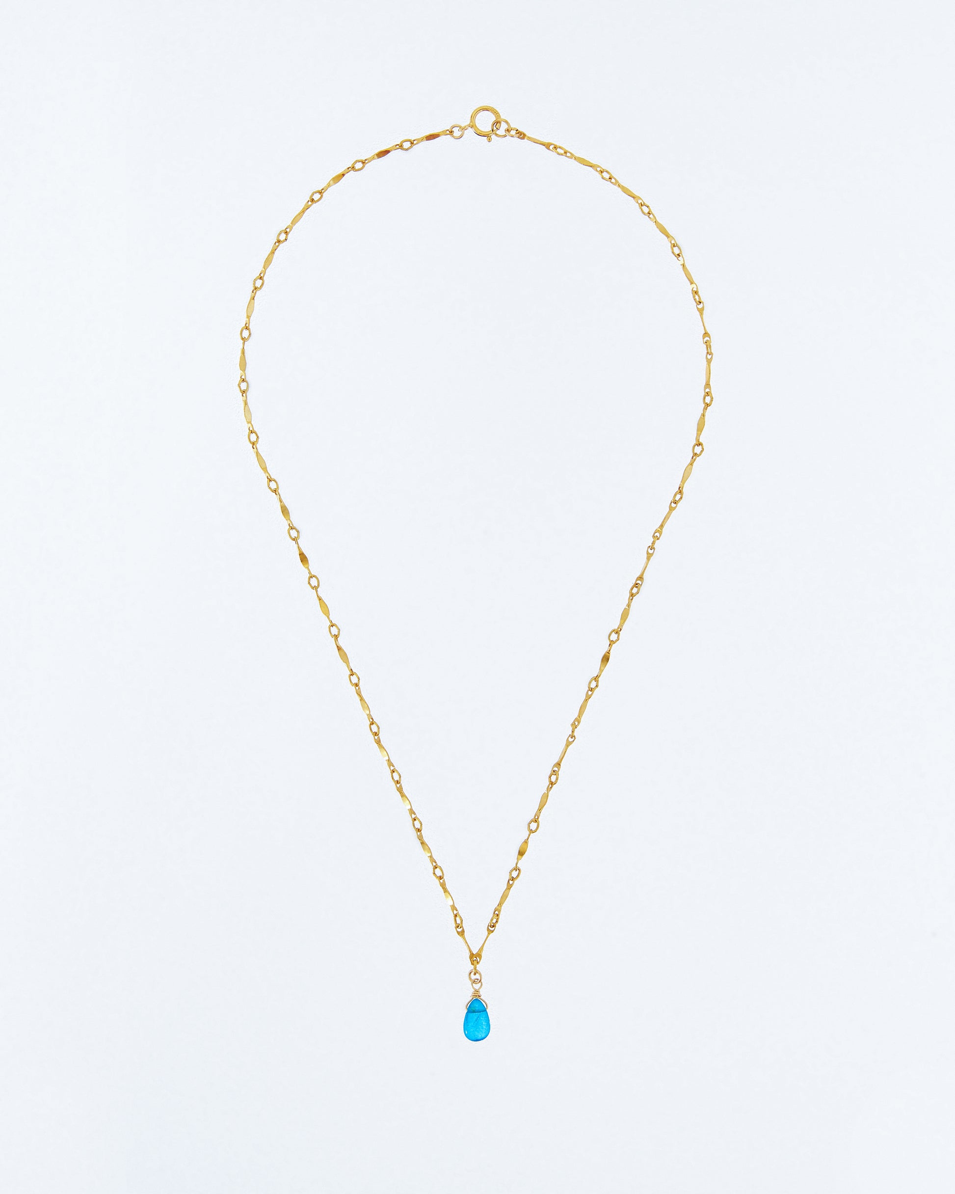 14K Gold Filled Blue Apatite Necklace | Inspiration Her Jewellery