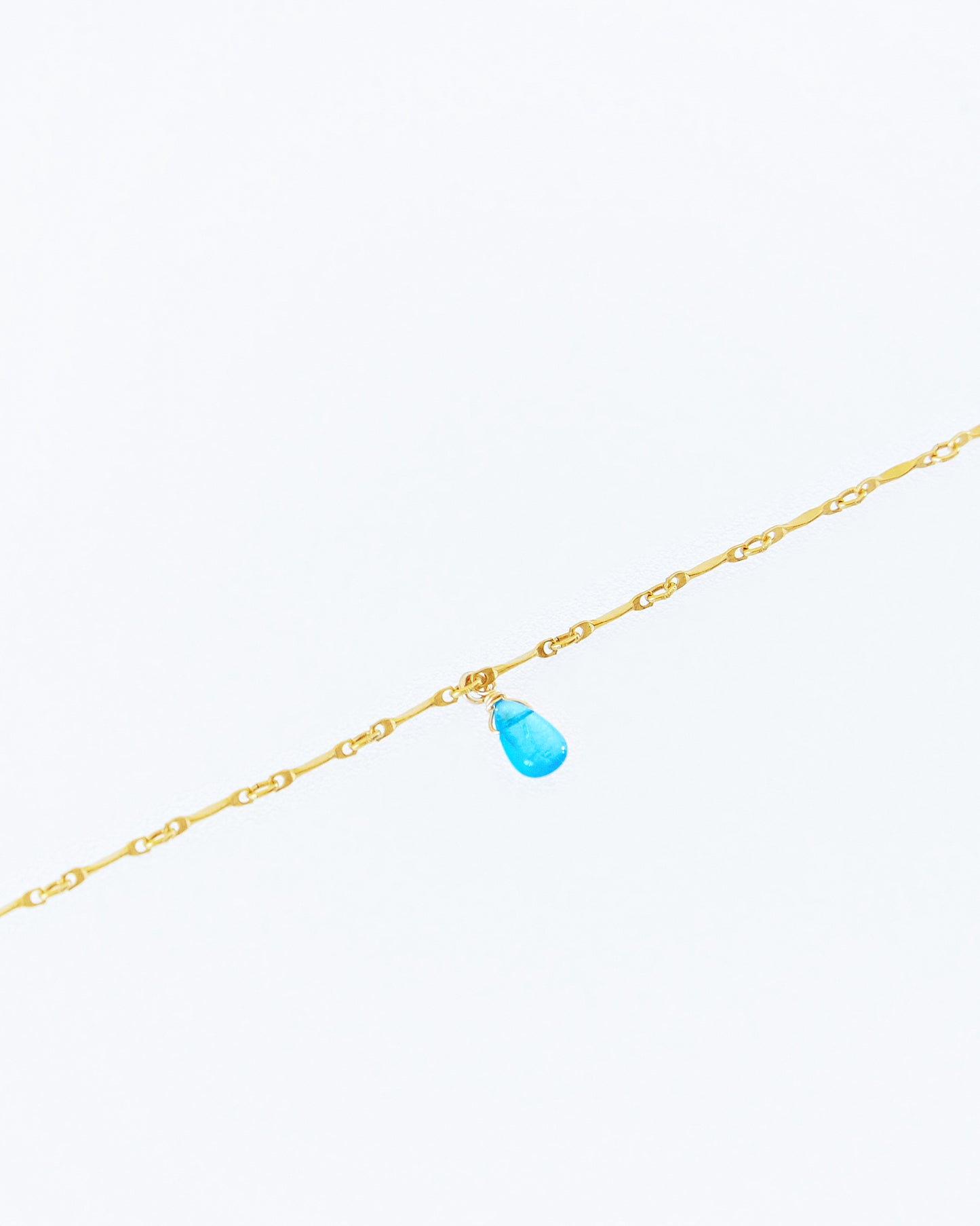 14K Gold Filled Blue Apatite Necklace | Inspiration Her Jewellery