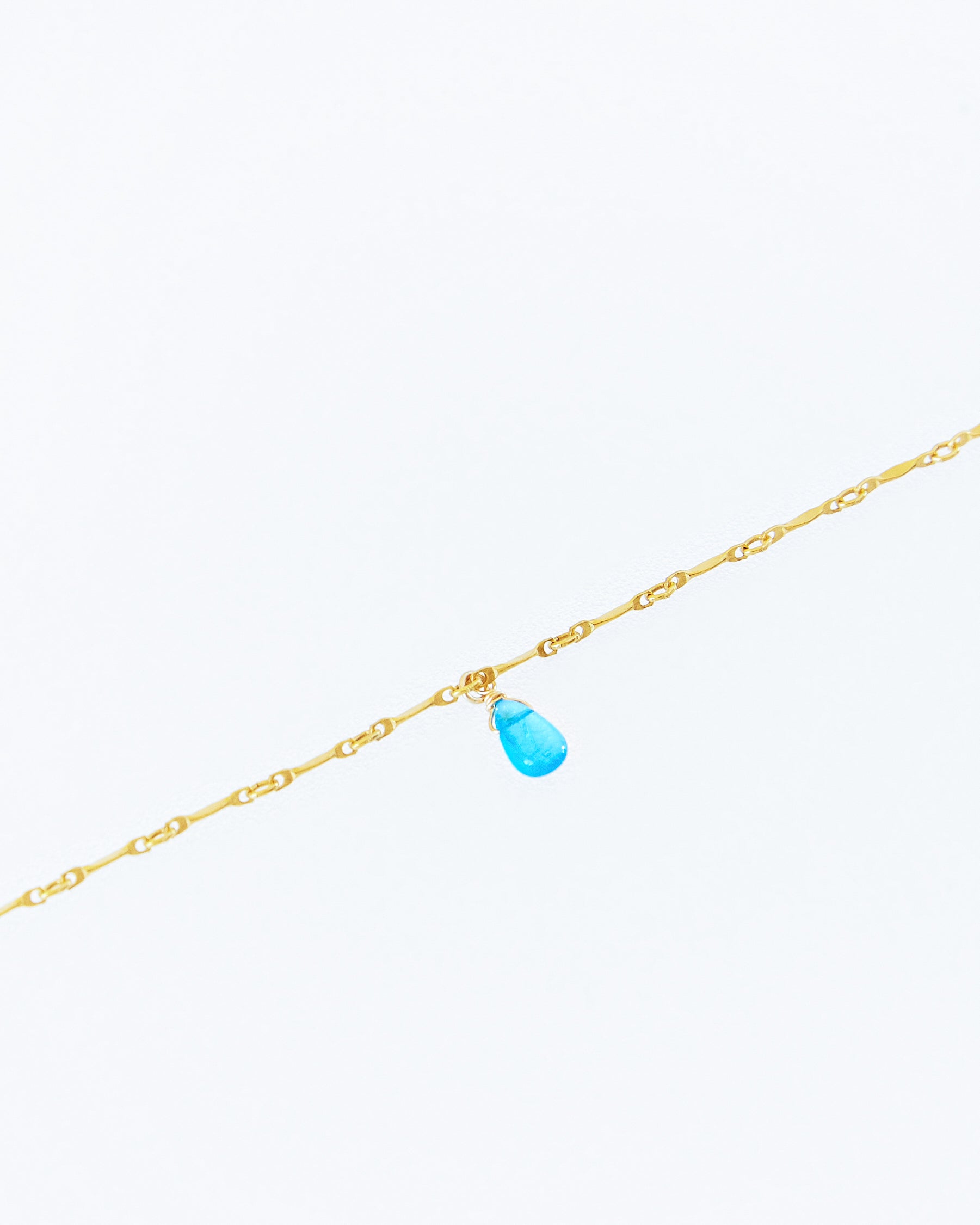 14K Gold Filled Blue Apatite Necklace | Inspiration Her Jewellery