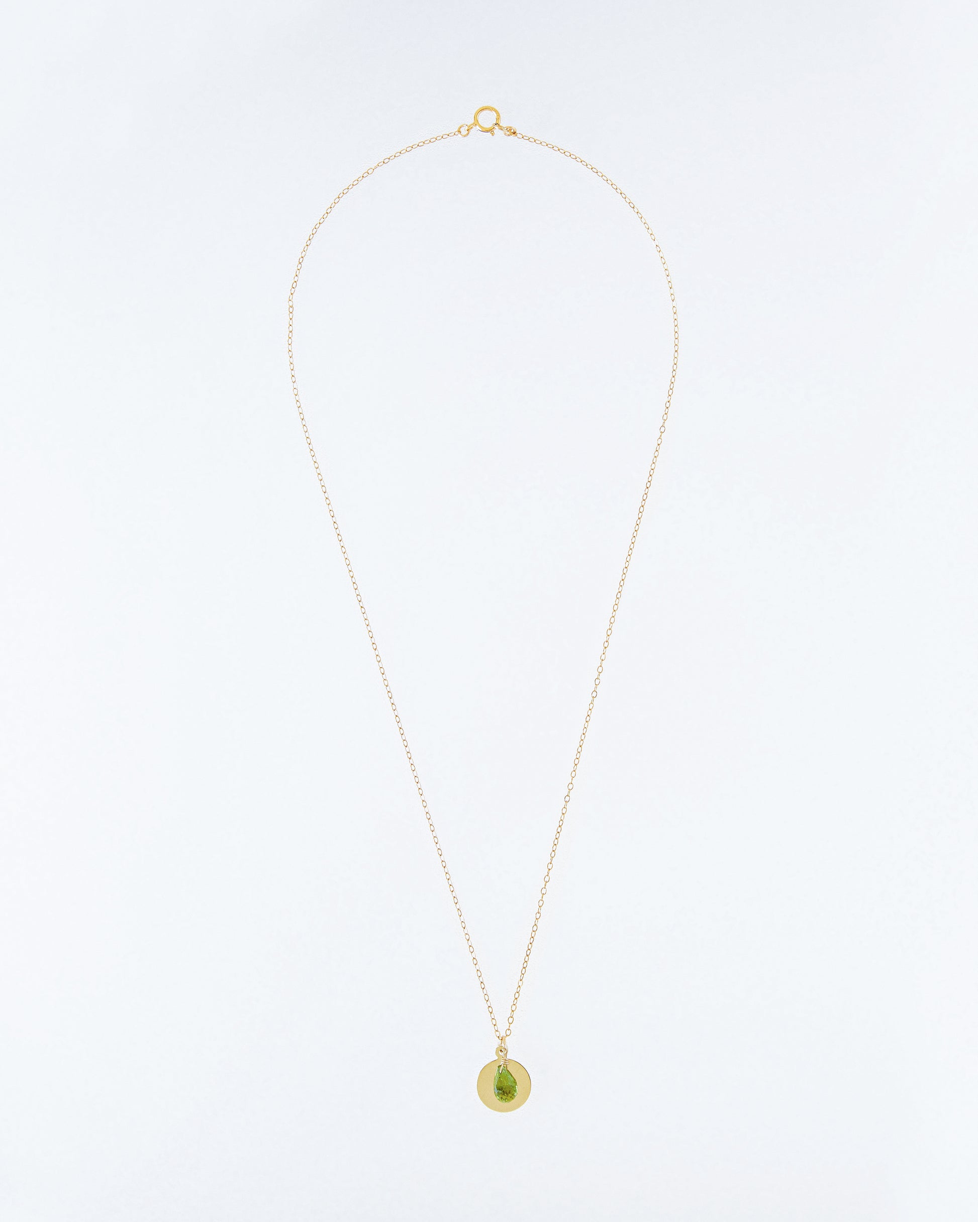 14K Gold Filled Peridot Necklace | Inspiration Her Jewellery