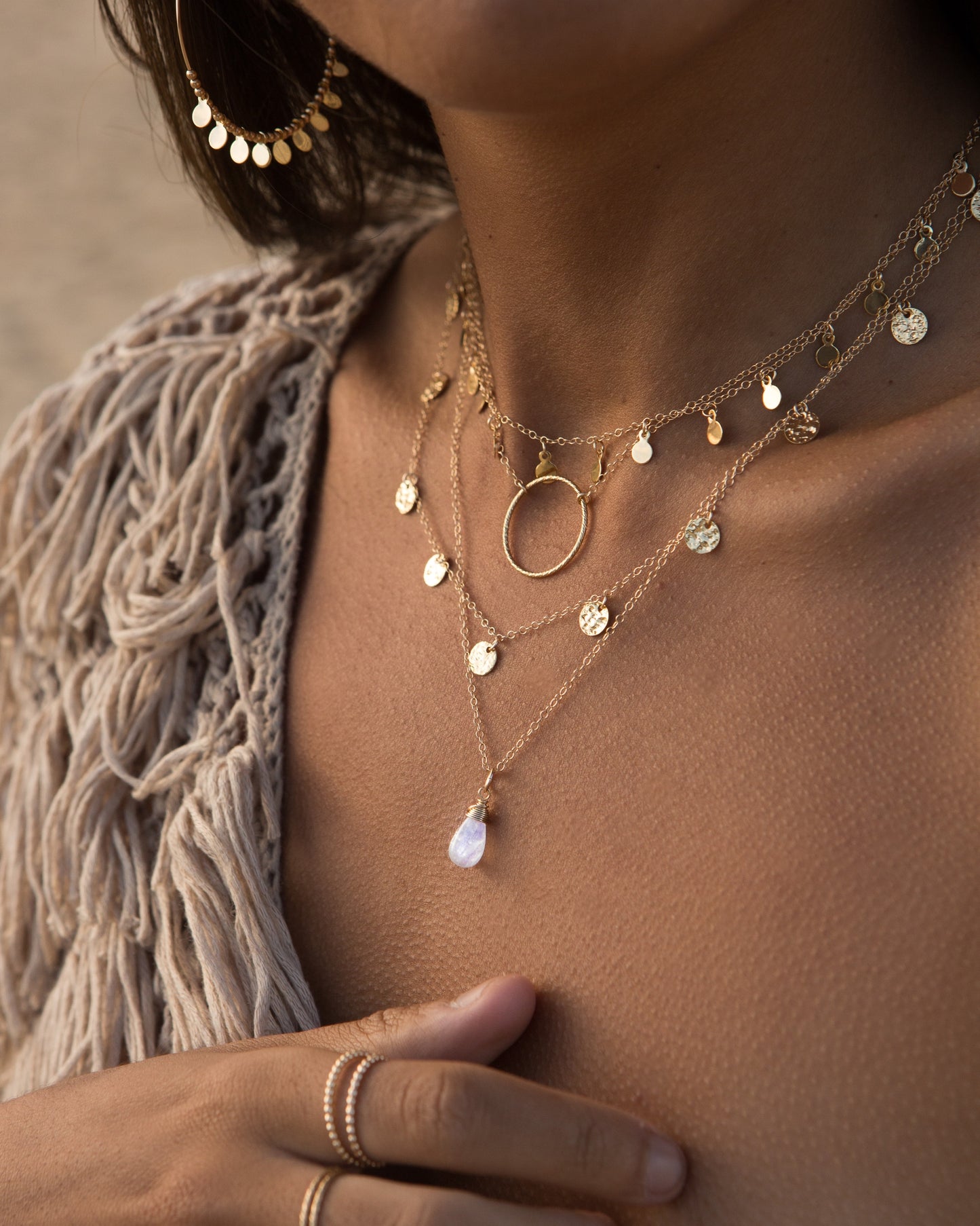 14K Gold Filled Circle Necklace | Inspiration Her Jewellery