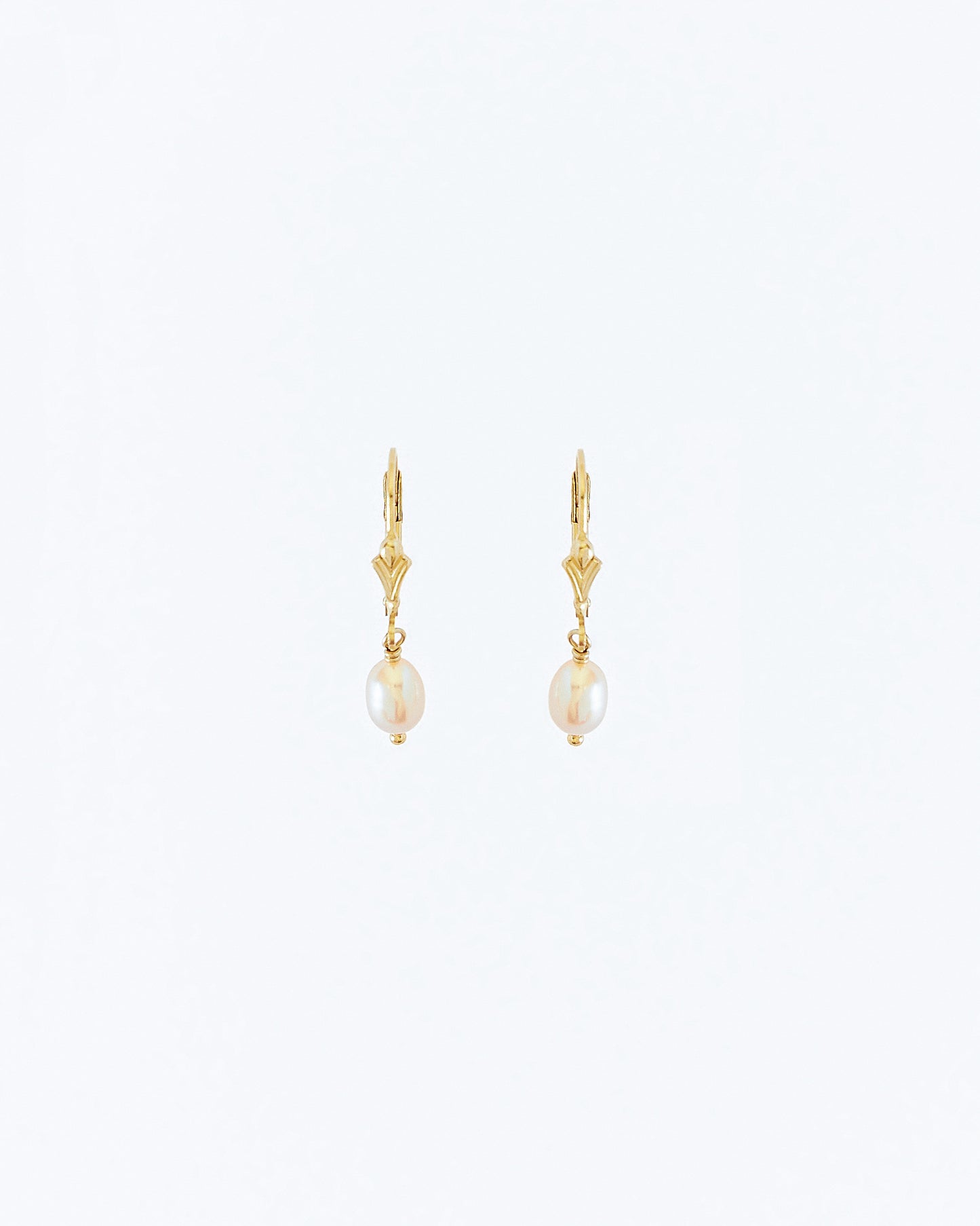 14K Gold Filled Peach Pearl Earrings | Inspiration Her Jewellery