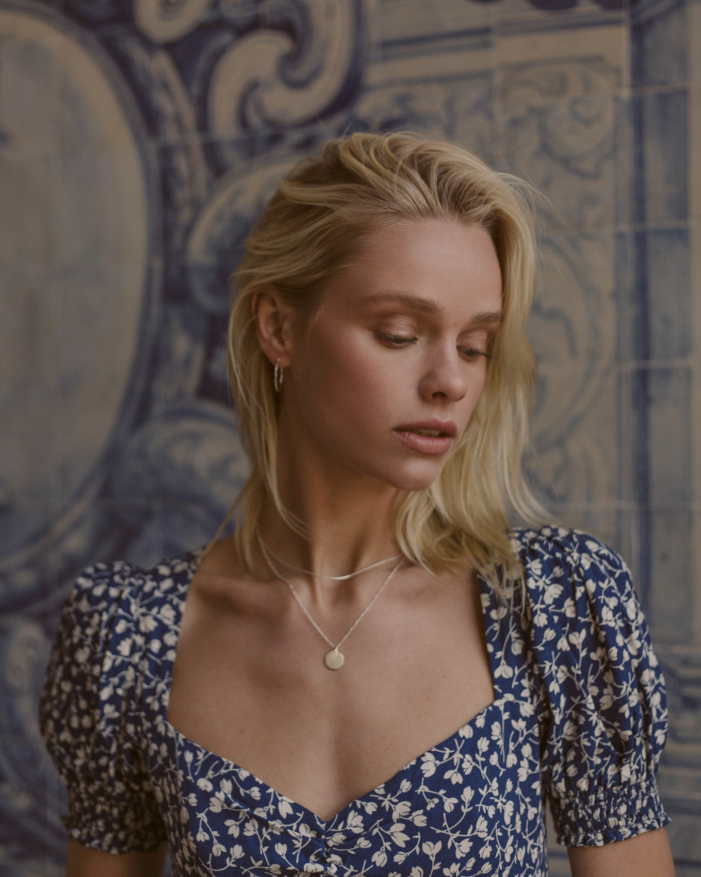 Recycled Silver Single Disc Necklace | Inspiration Her Jewellery