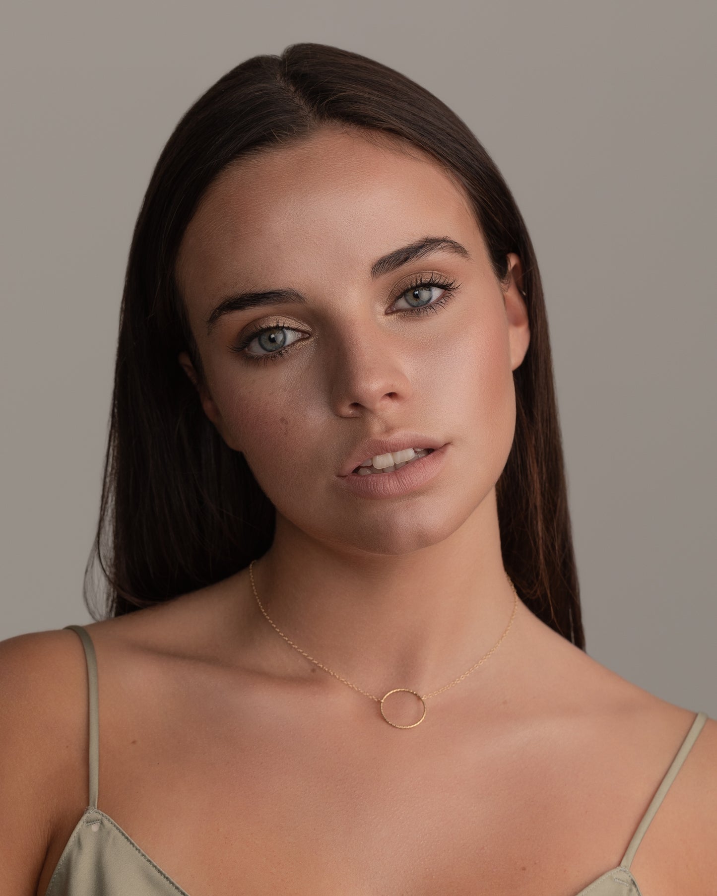 14K Gold Filled Circle Necklace | Inspiration Her Jewellery