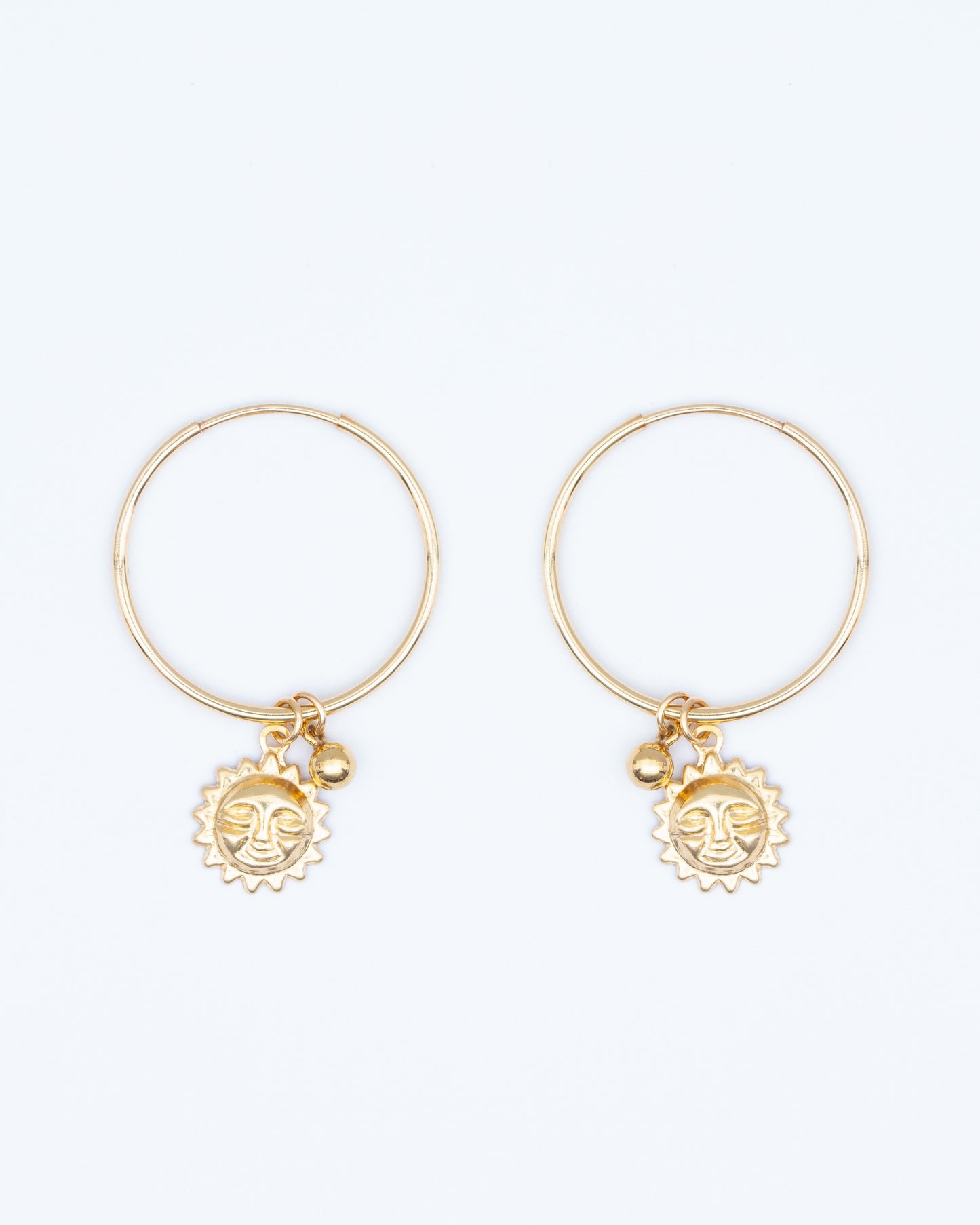 14K Gold Filled Sun Hoop Earrings | Inspiration Her Jewellery