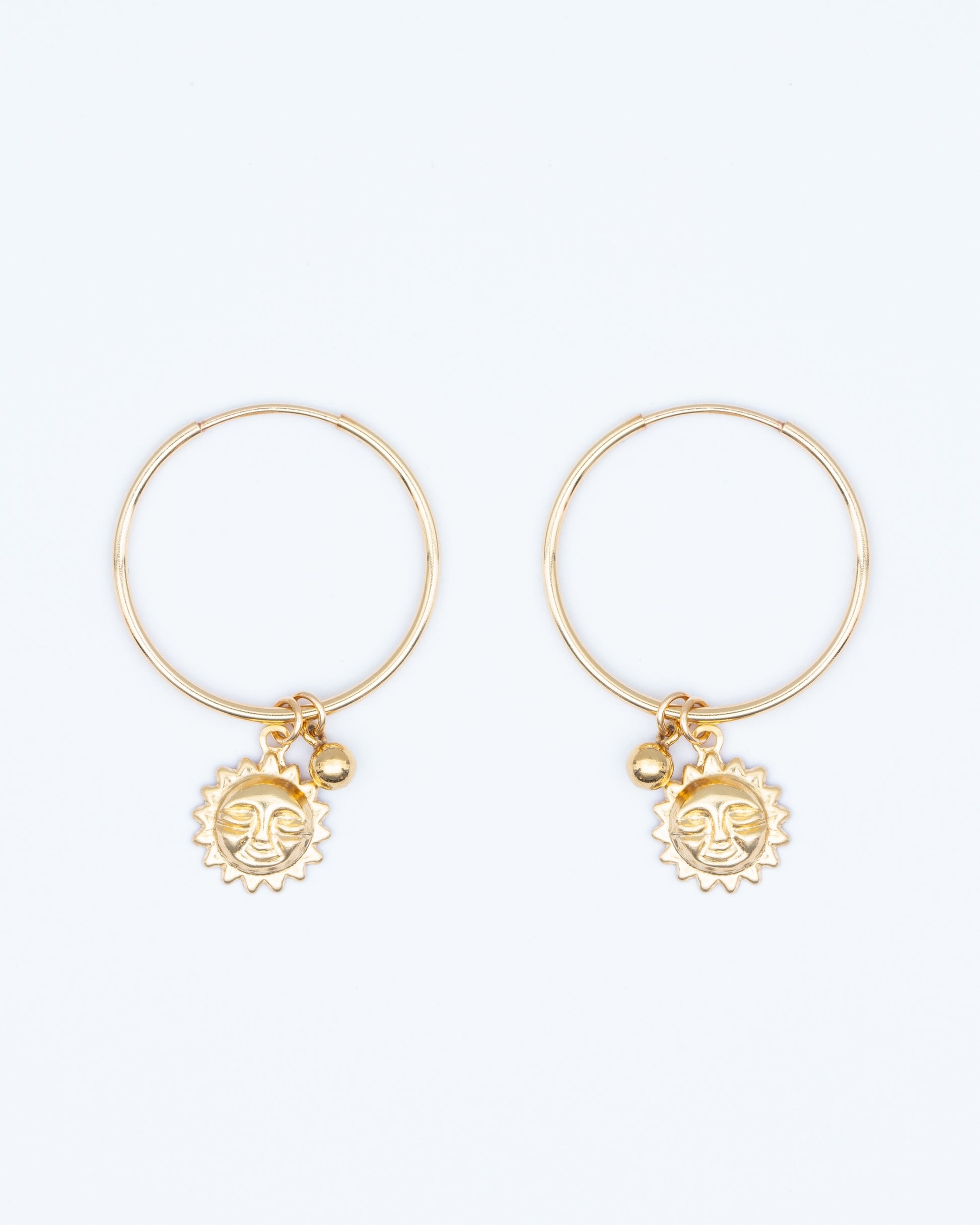 14K Gold Filled Sun Hoop Earrings | Inspiration Her Jewellery