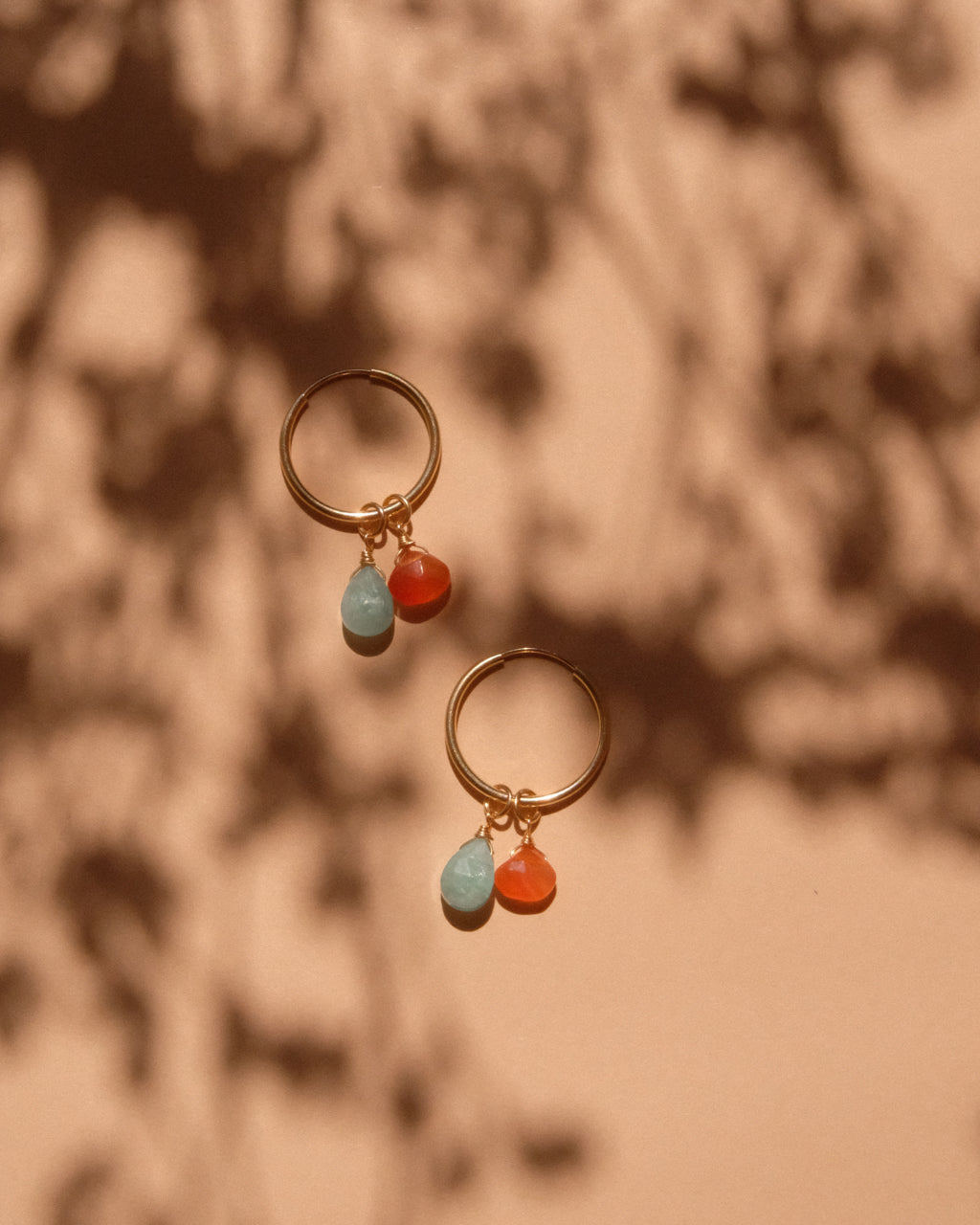 14K Gold Filled Amazonite & Carnelian Earrings | Inspiration Her