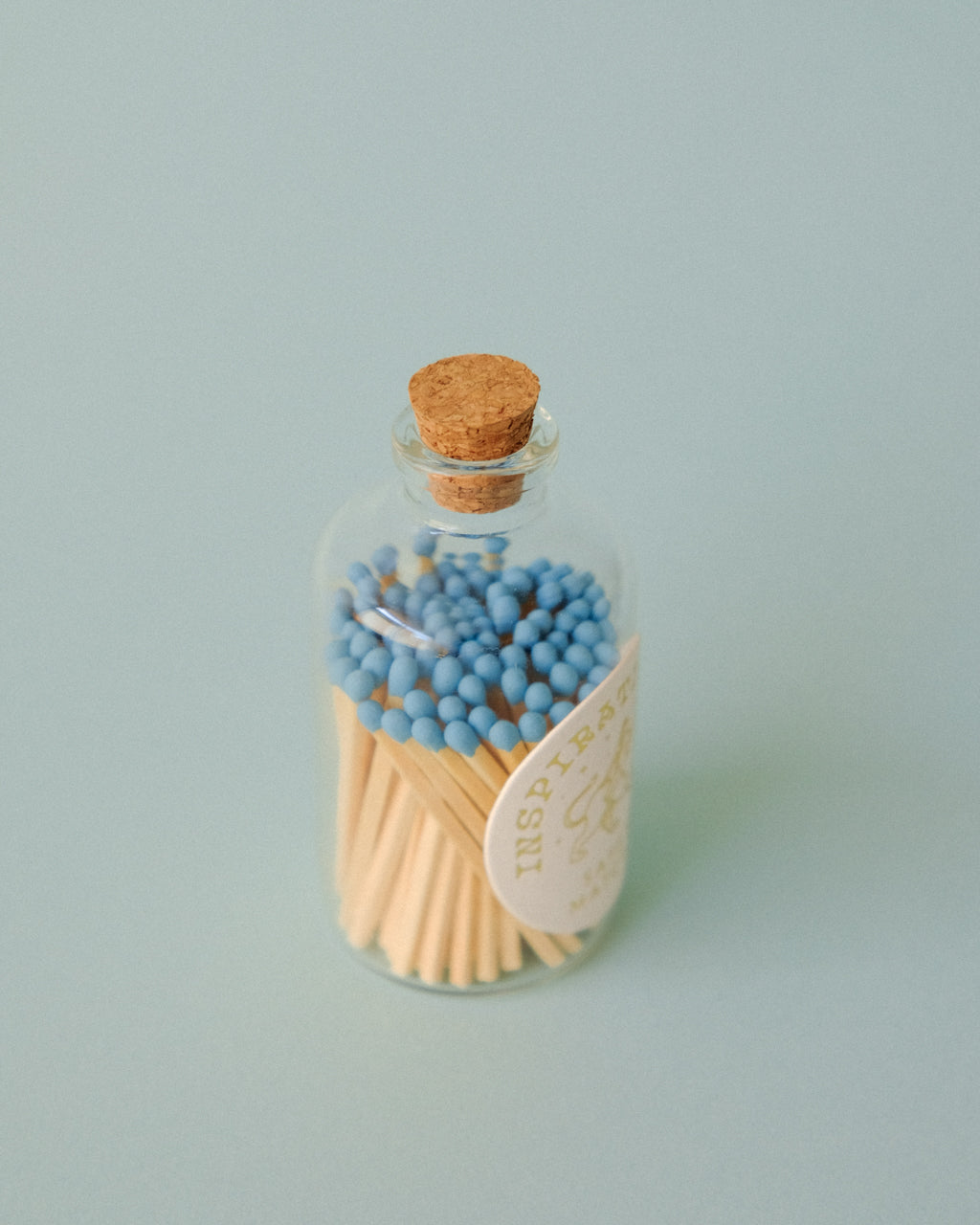 Decorative Safety Matches in a Glass Jar - Sky Blue | Inspiration Her