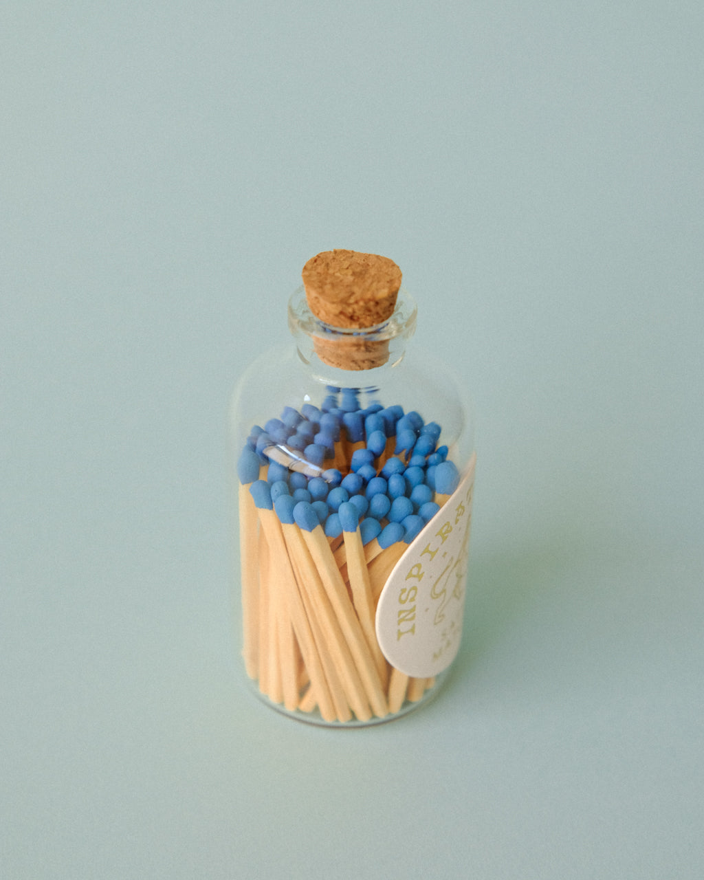 Decorative Safety Matches in a Glass Jar - Blue | Inspiration Her