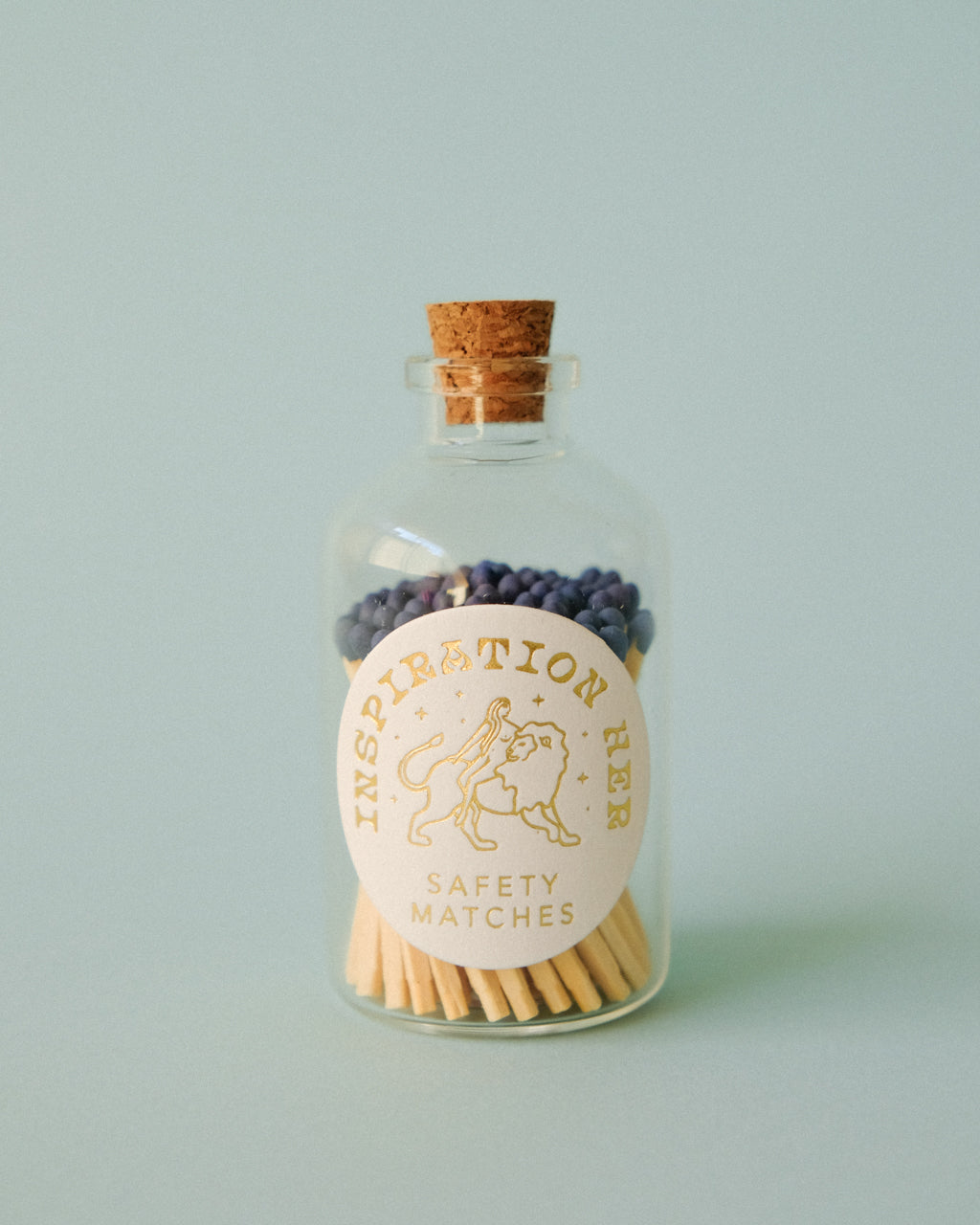 Decorative Safety Matches in a Glass Jar - Denim | Inspiration Her