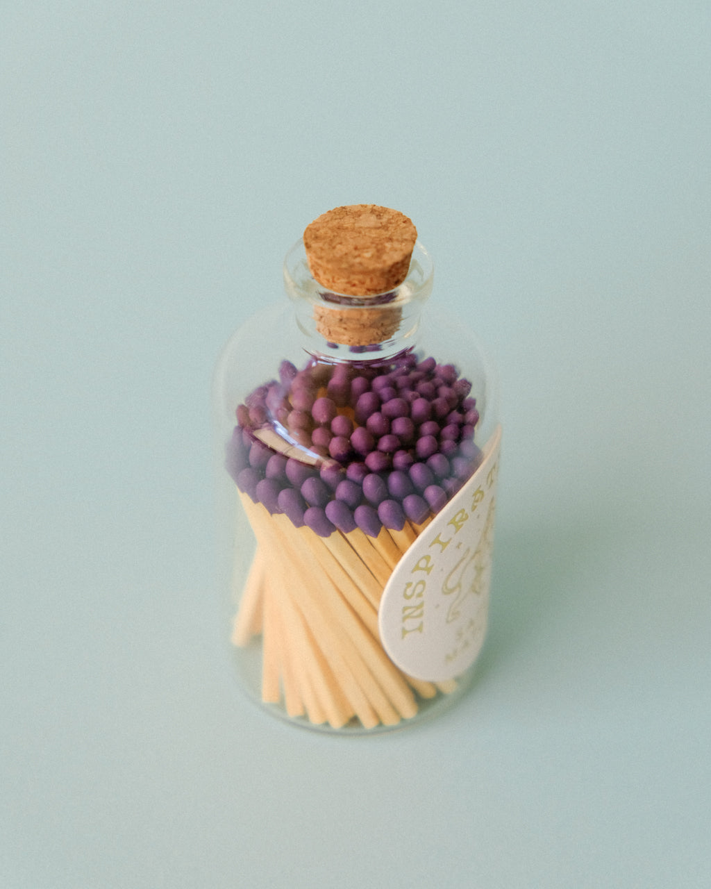 Decorative Safety Matches in Glass Jar - Eggplant | Inspiration Her