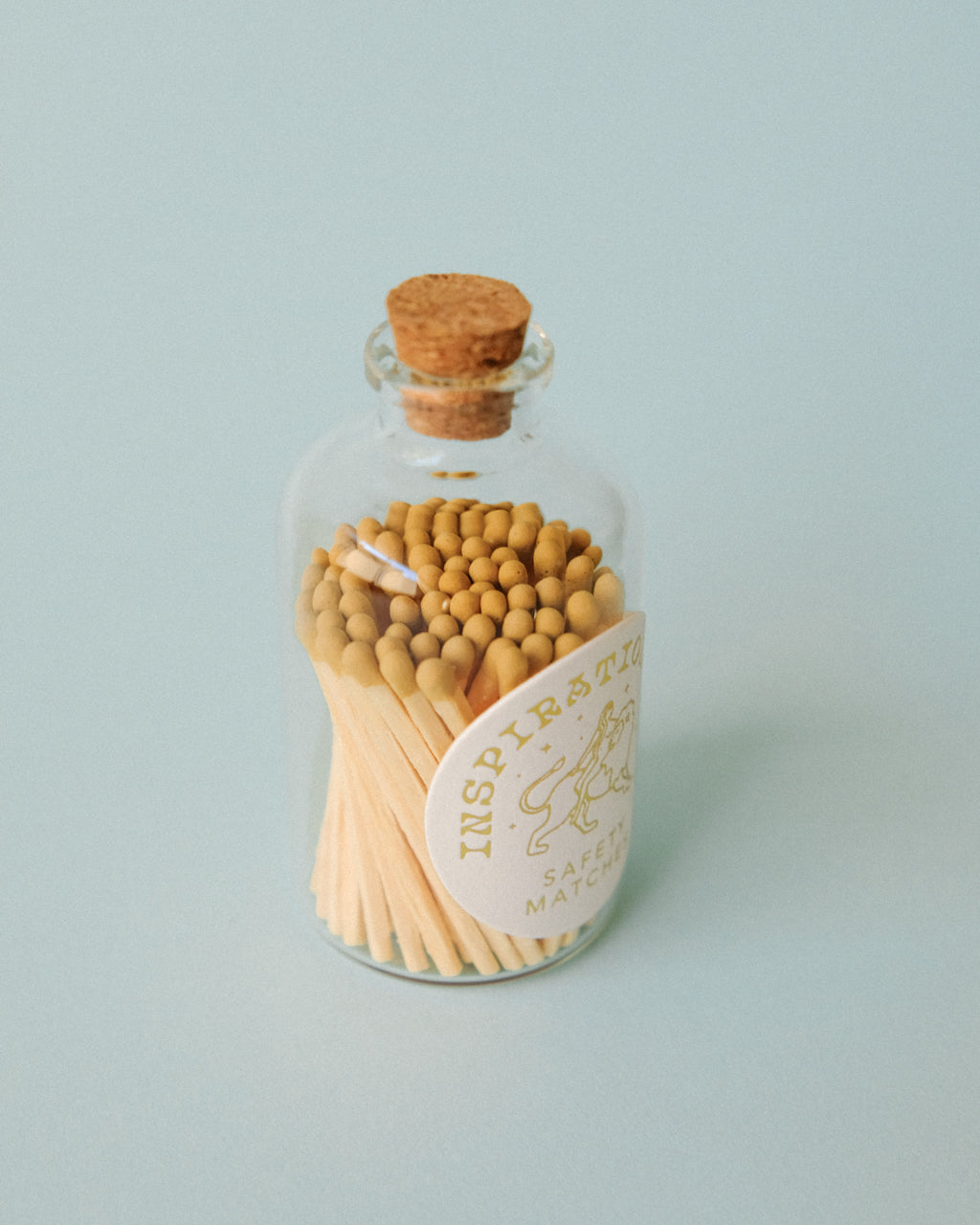 Decorative Safety Matches in Glass Jar - Mustard | Inspiration Her