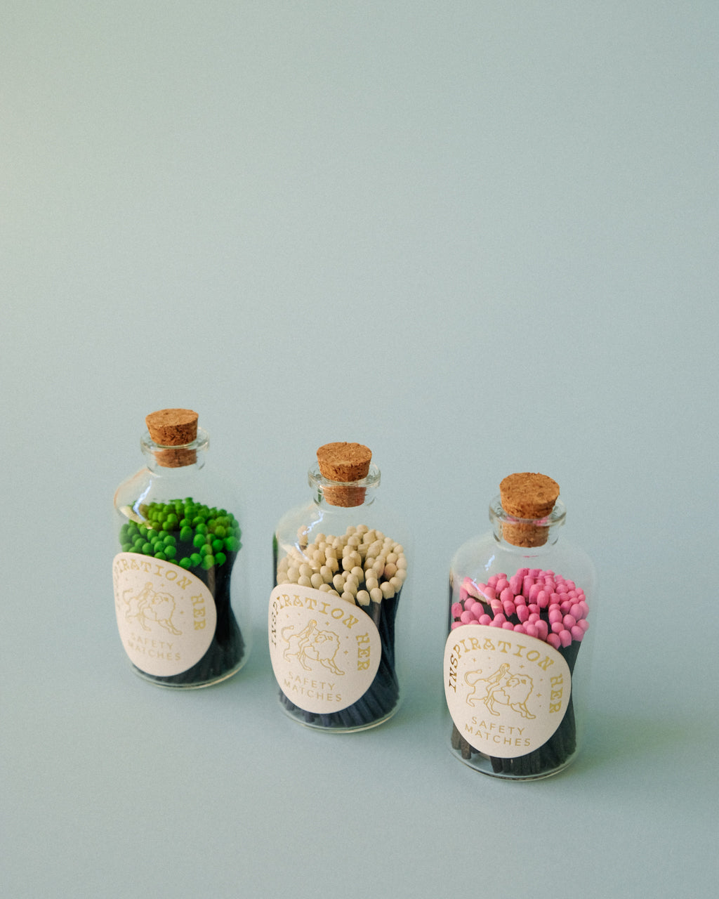 Decorative Matches in a Glass Jar - Blue + White | Inspiration Her