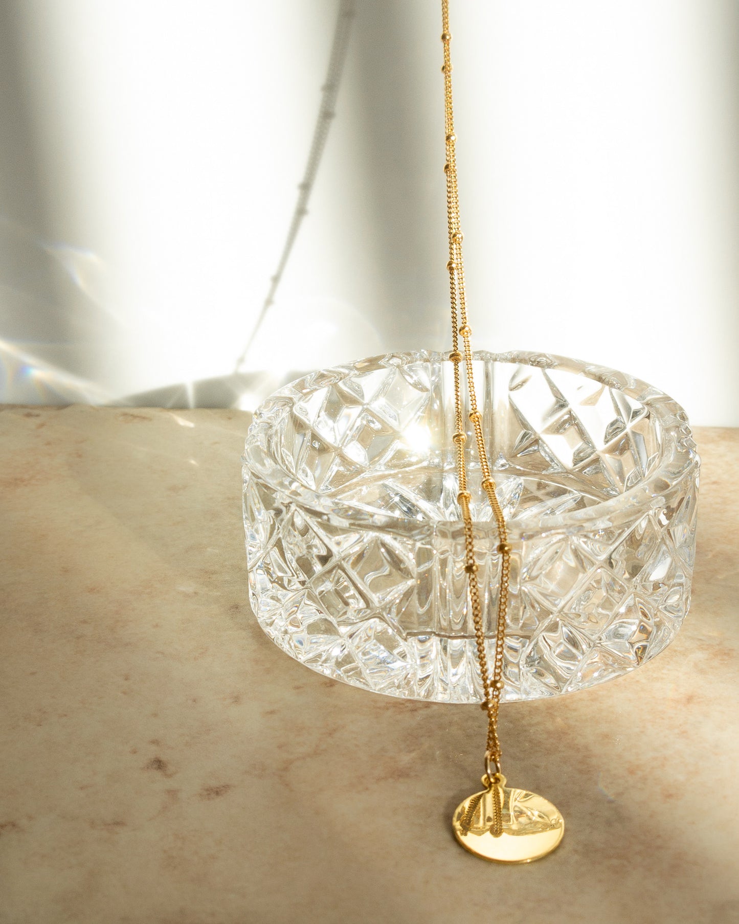 14K Gold Filled Single Disc Necklace | Inspiration Her Jewellery