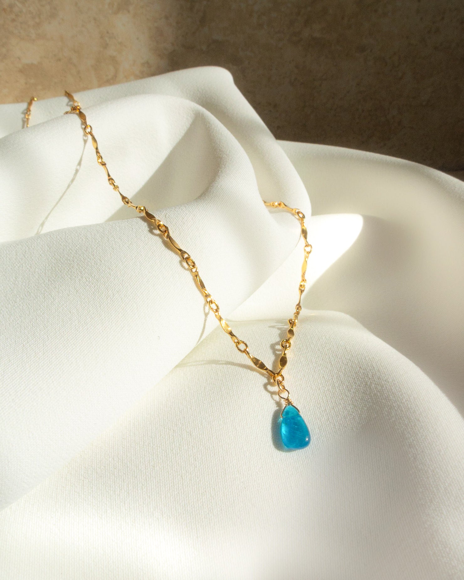 14K Gold Filled Blue Apatite Necklace | Inspiration Her Jewellery