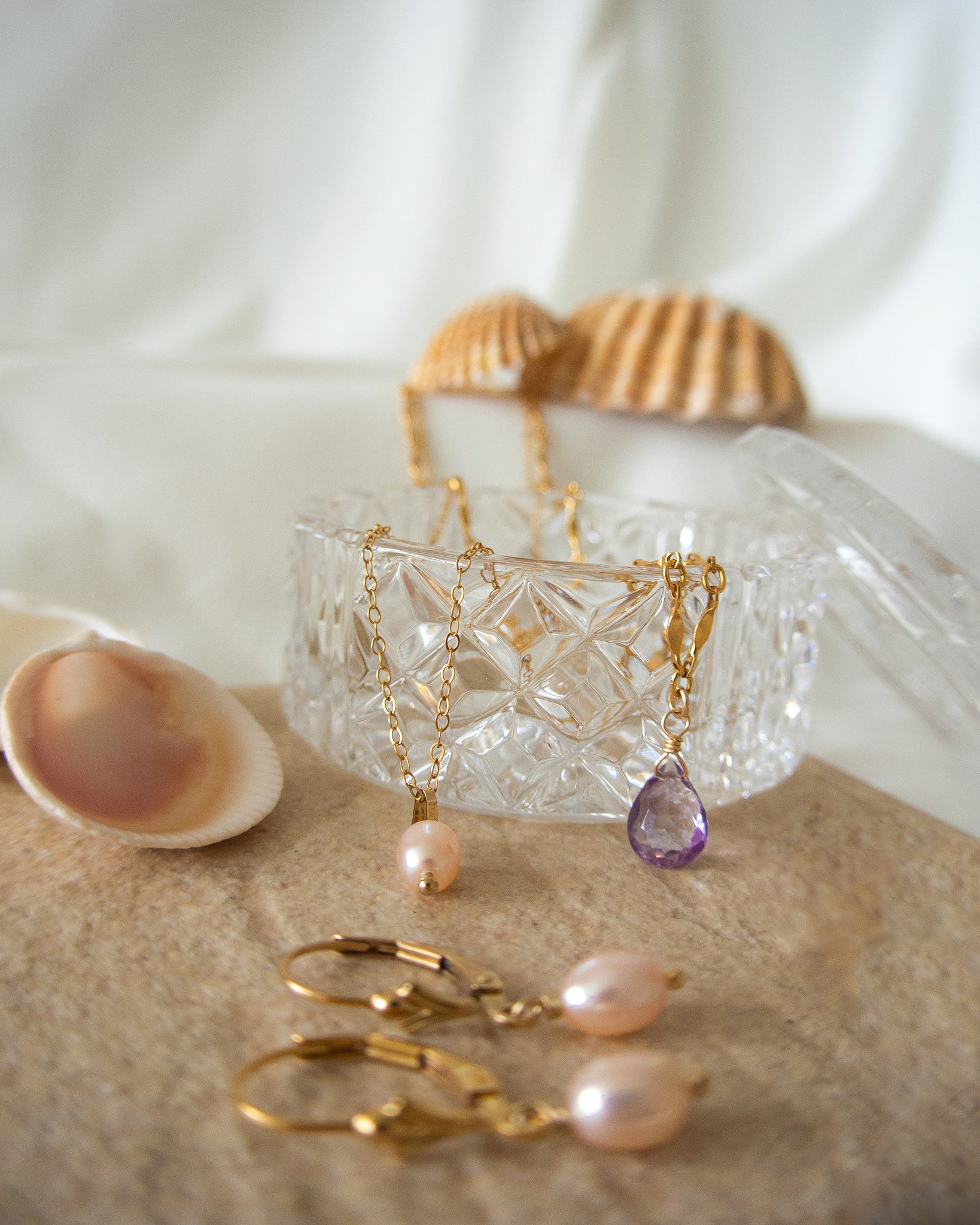 14K Gold Filled Amethyst Necklace | Inspiration Her Jewellery