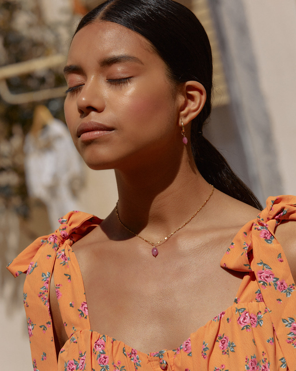 14K Gold Filled Ruby Necklace | Inspiration Her Jewellery