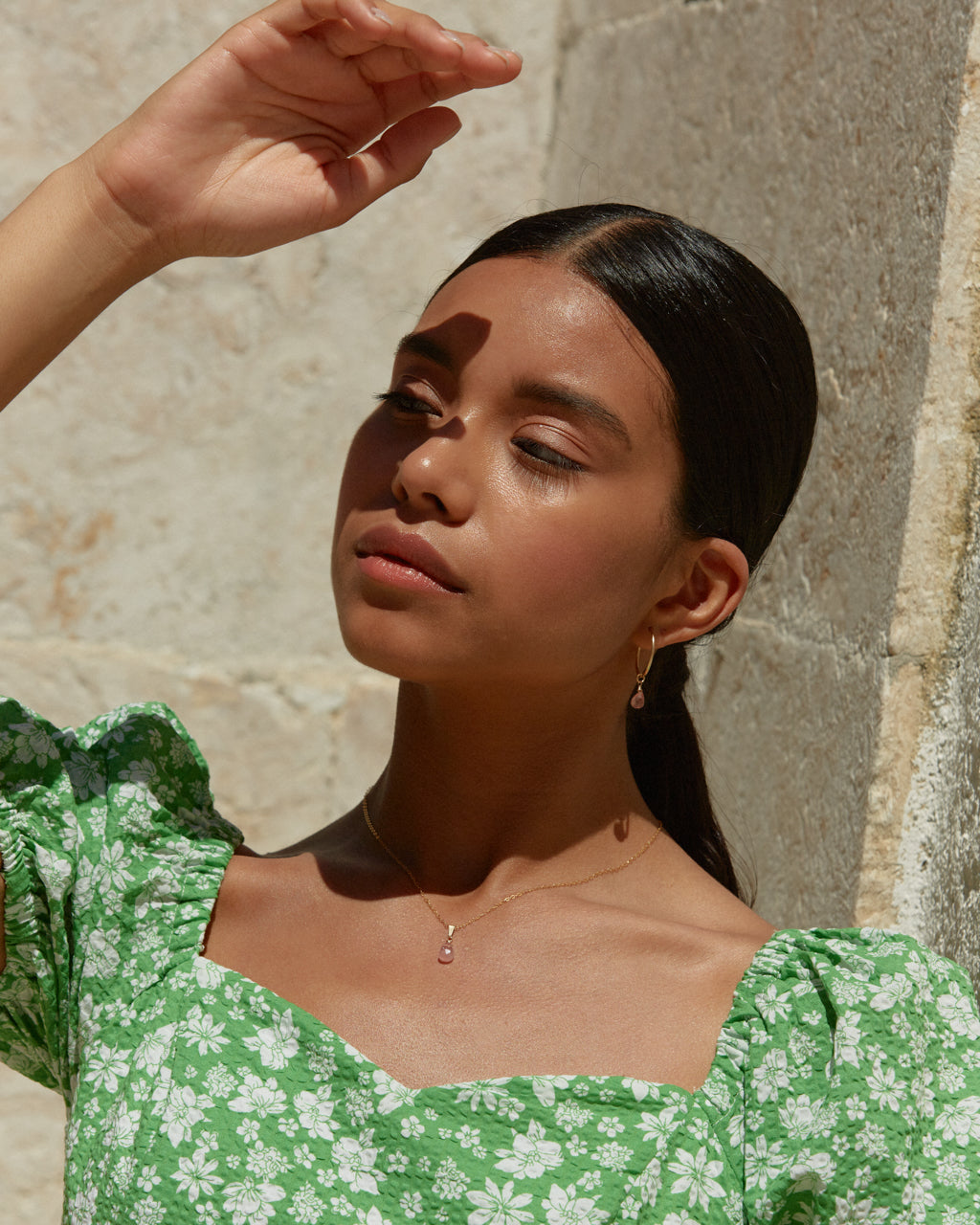 14K Gold Filled Strawberry Quartz Necklace | Inspiration Her Jewellery