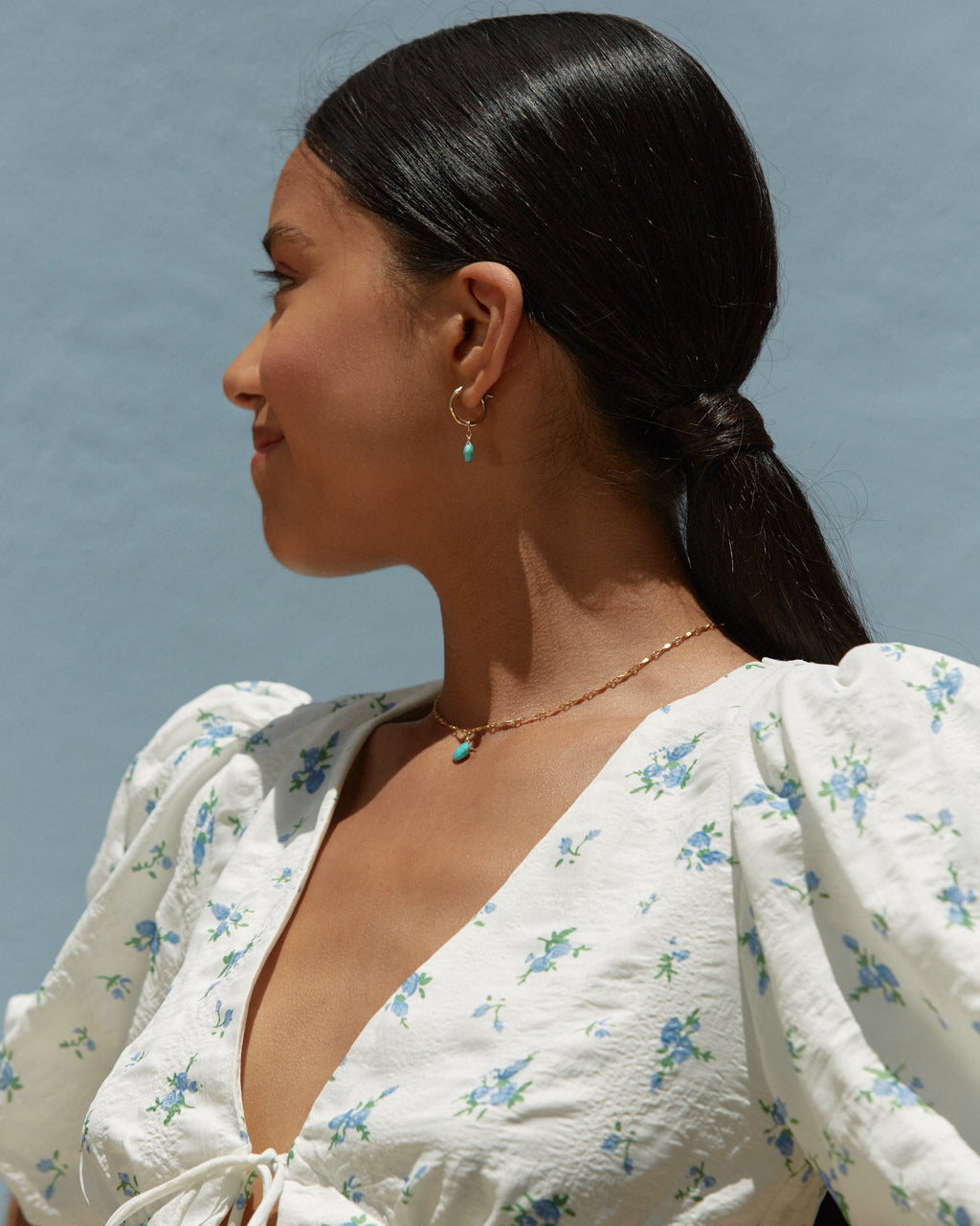 14K Gold Filled Turquoise Necklace | Inspiration Her Jewellery