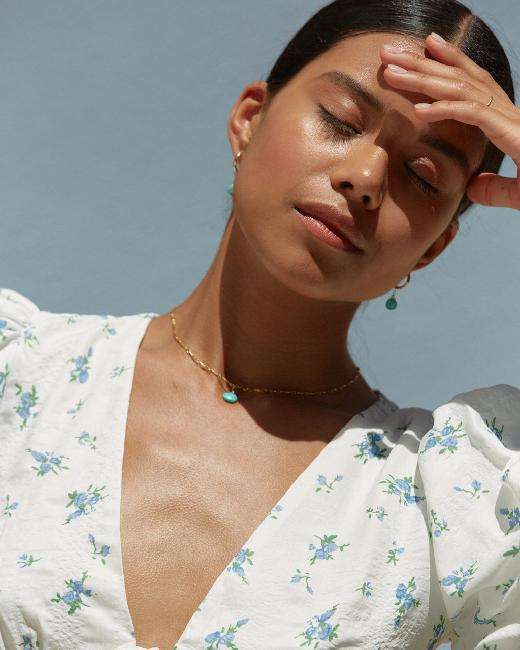 14K Gold Filled Turquoise Necklace | Inspiration Her Jewellery