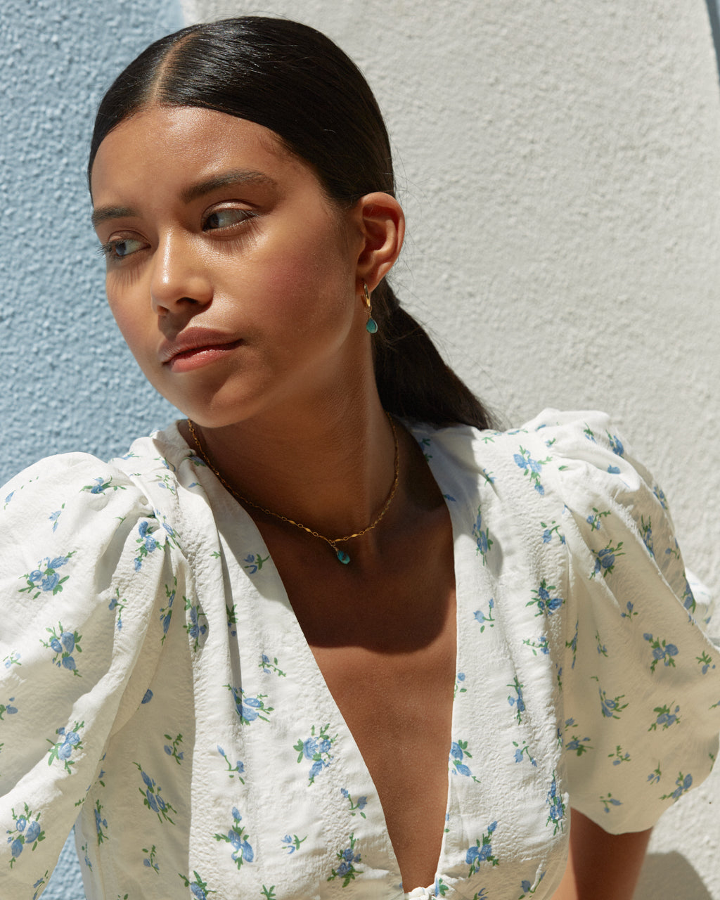 14K Gold Filled Turquoise Necklace | Inspiration Her Jewellery