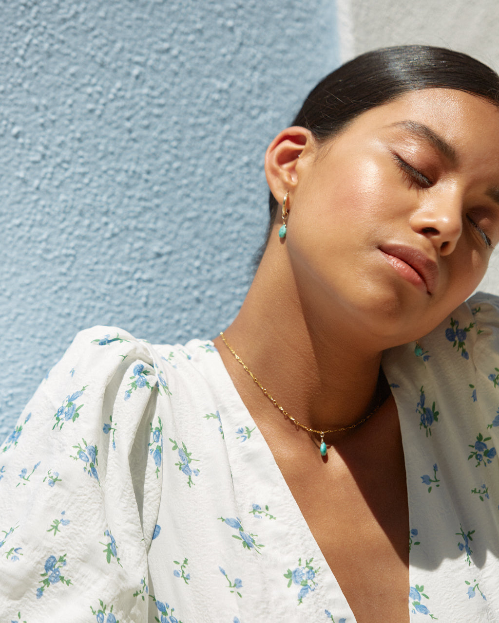 14K Gold Filled Turquoise Necklace | Inspiration Her Jewellery