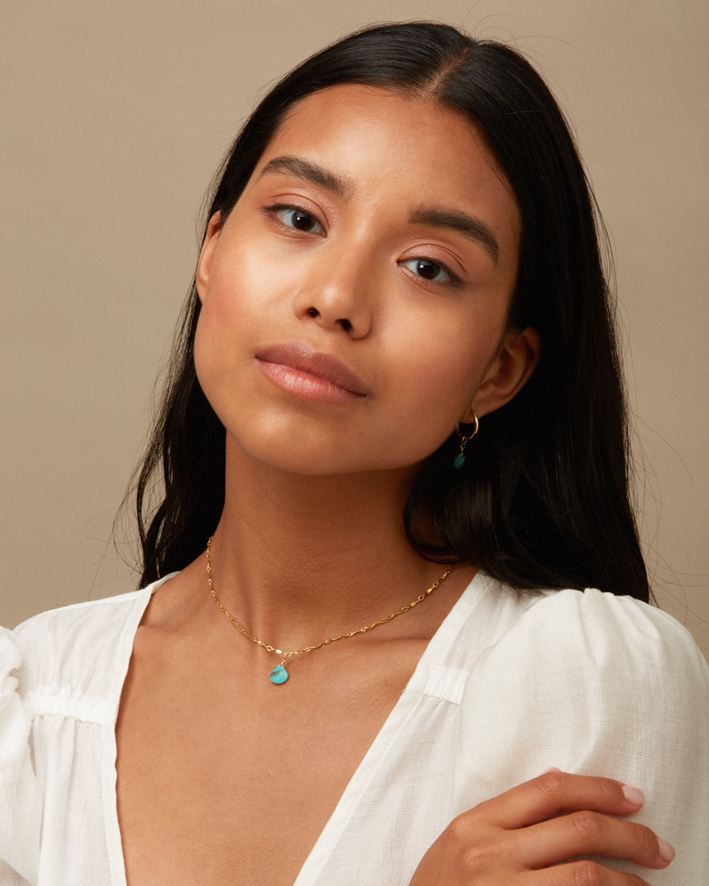 14K Gold Filled Turquoise Necklace | Inspiration Her Jewellery