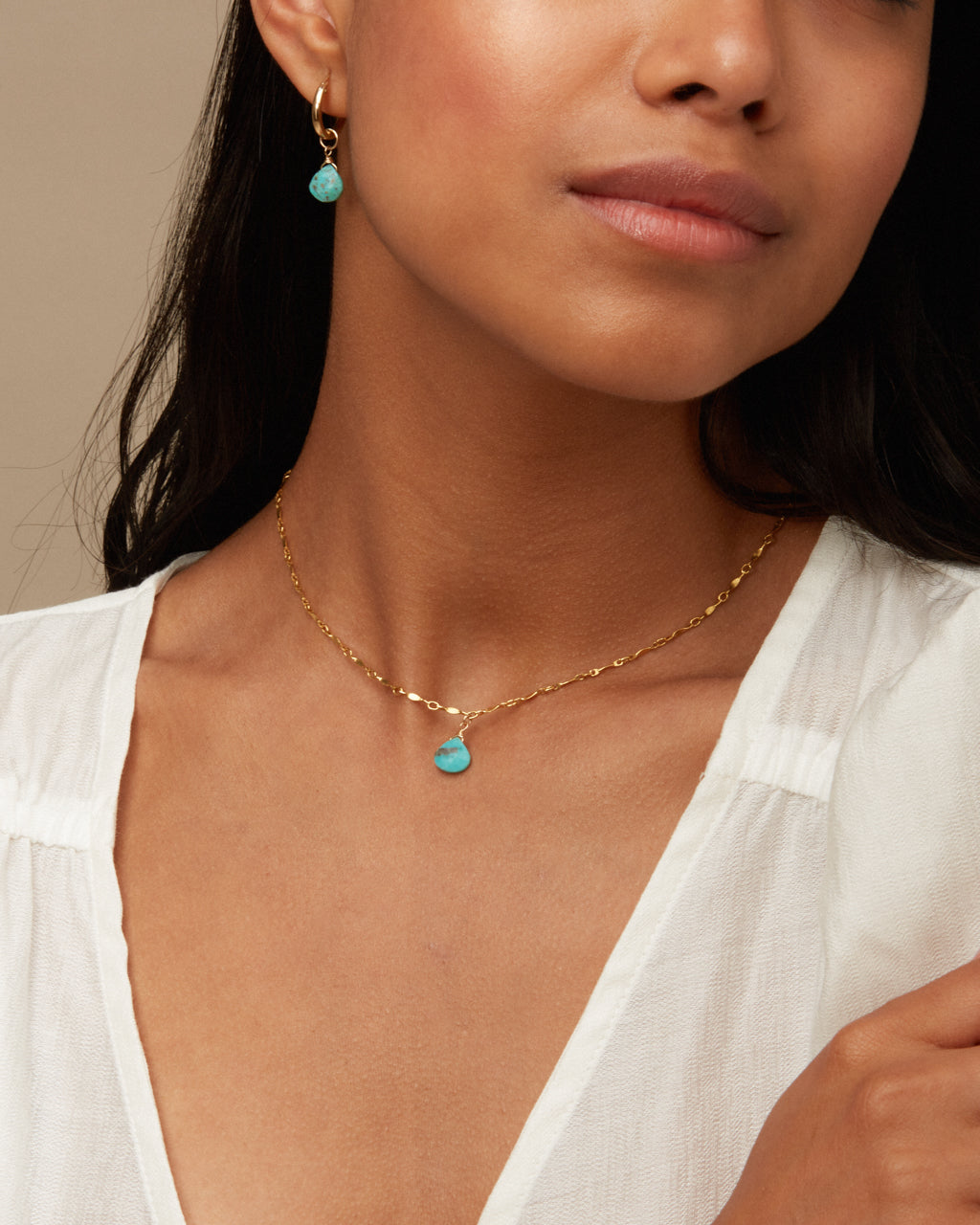 14K Gold Filled Turquoise Necklace | Inspiration Her Jewellery