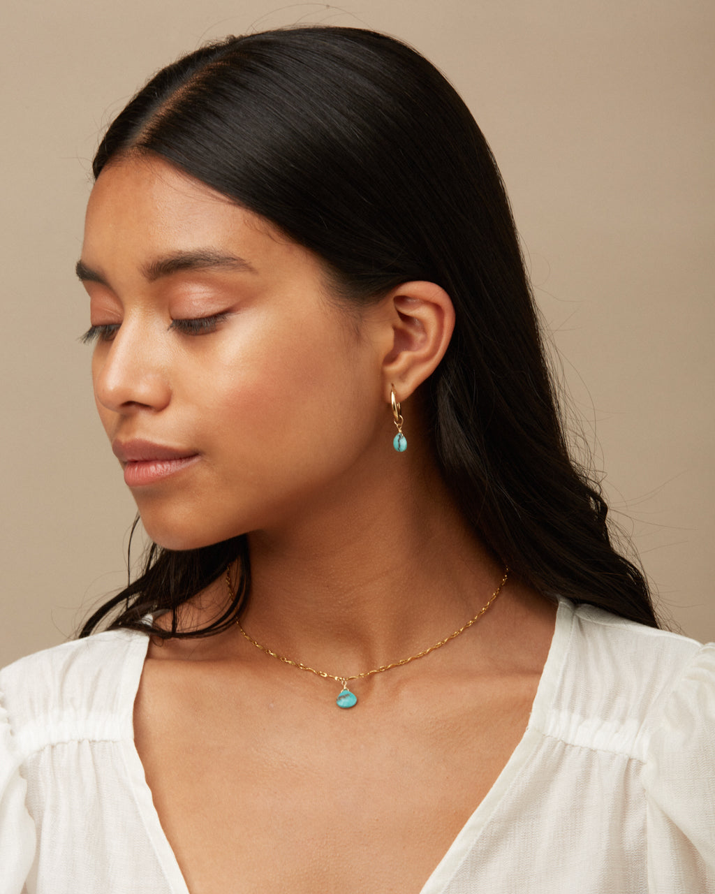 14K Gold Filled Turquoise Necklace | Inspiration Her Jewellery