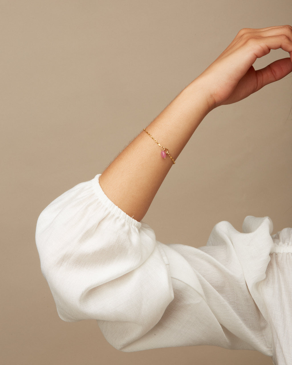 14K Gold Filled Ruby Bracelet | Inspiration Her Jewellery