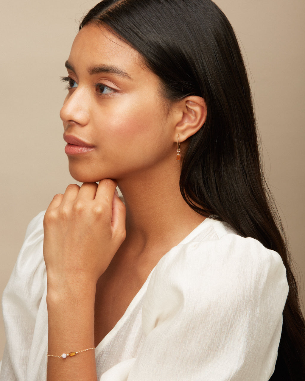 14K Gold Filled Kunzite & Kyanite Bracelet | Inspiration Her Jewellery