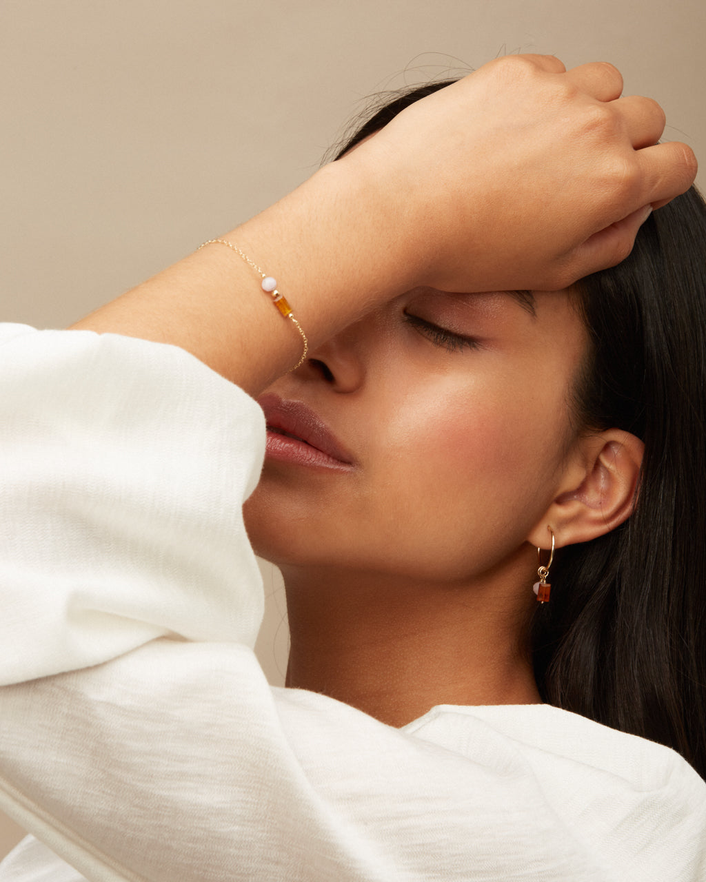 14K Gold Filled Kunzite & Kyanite Bracelet | Inspiration Her Jewellery