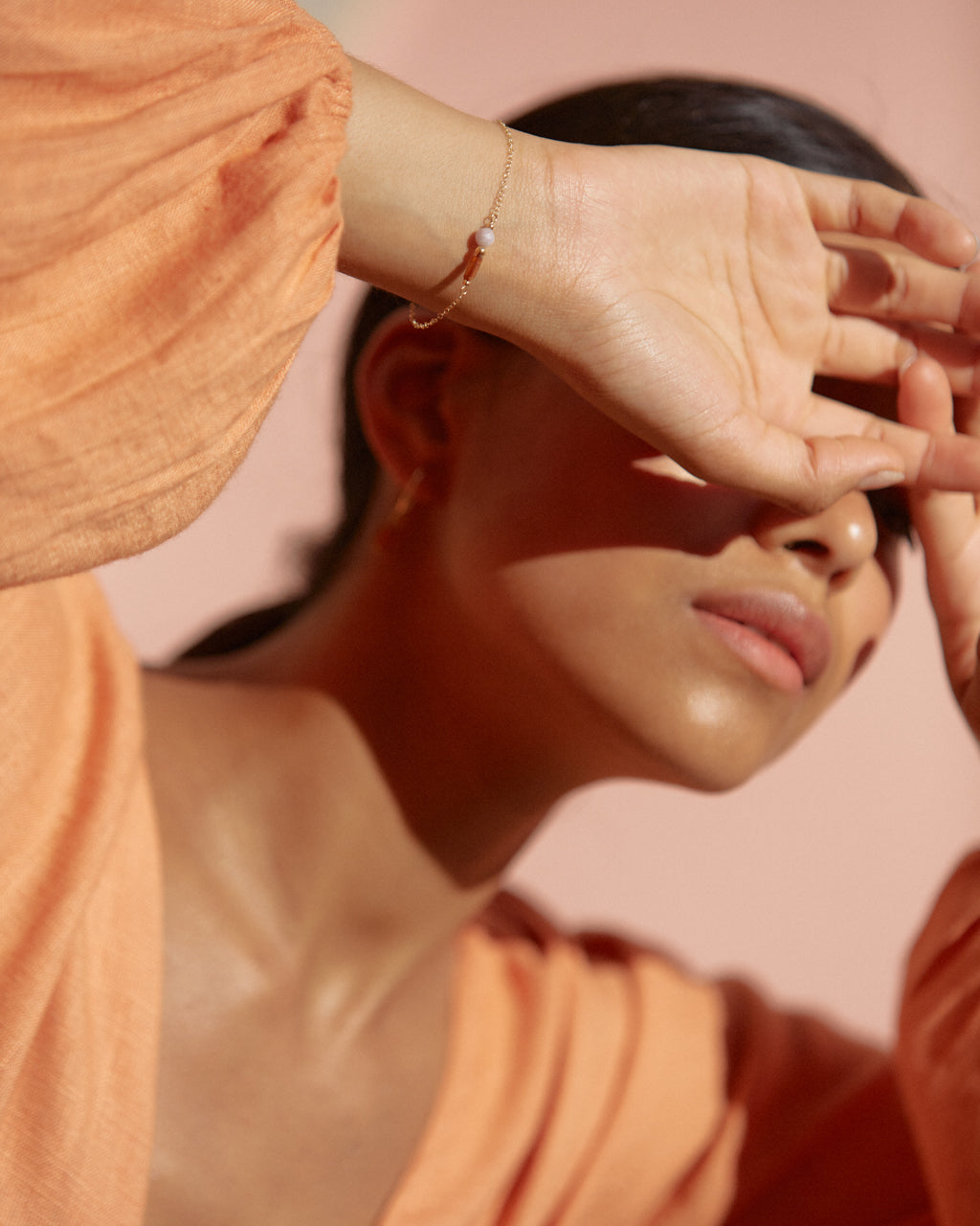 14K Gold Filled Kunzite & Kyanite Bracelet | Inspiration Her Jewellery