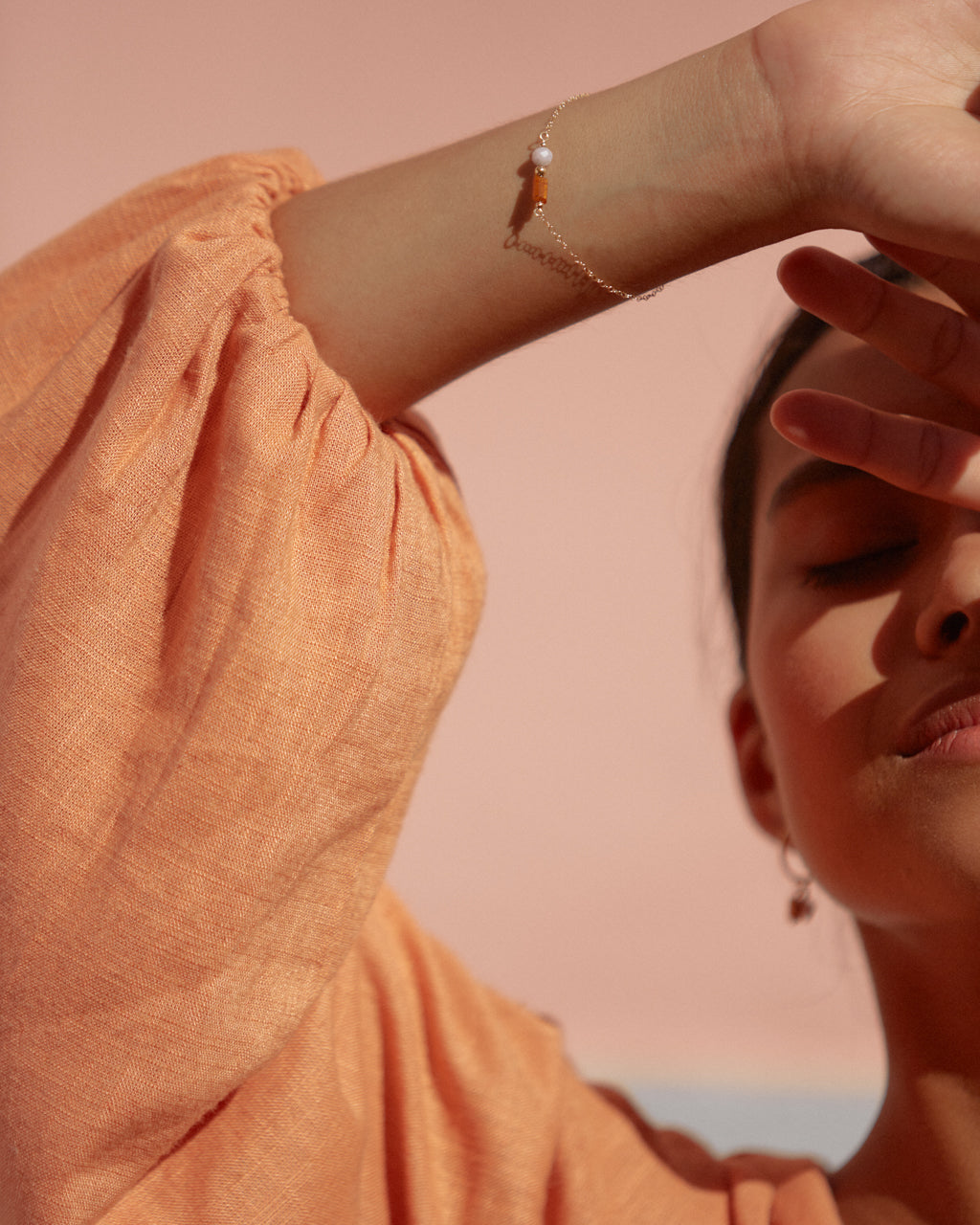 14K Gold Filled Kunzite & Kyanite Bracelet | Inspiration Her Jewellery