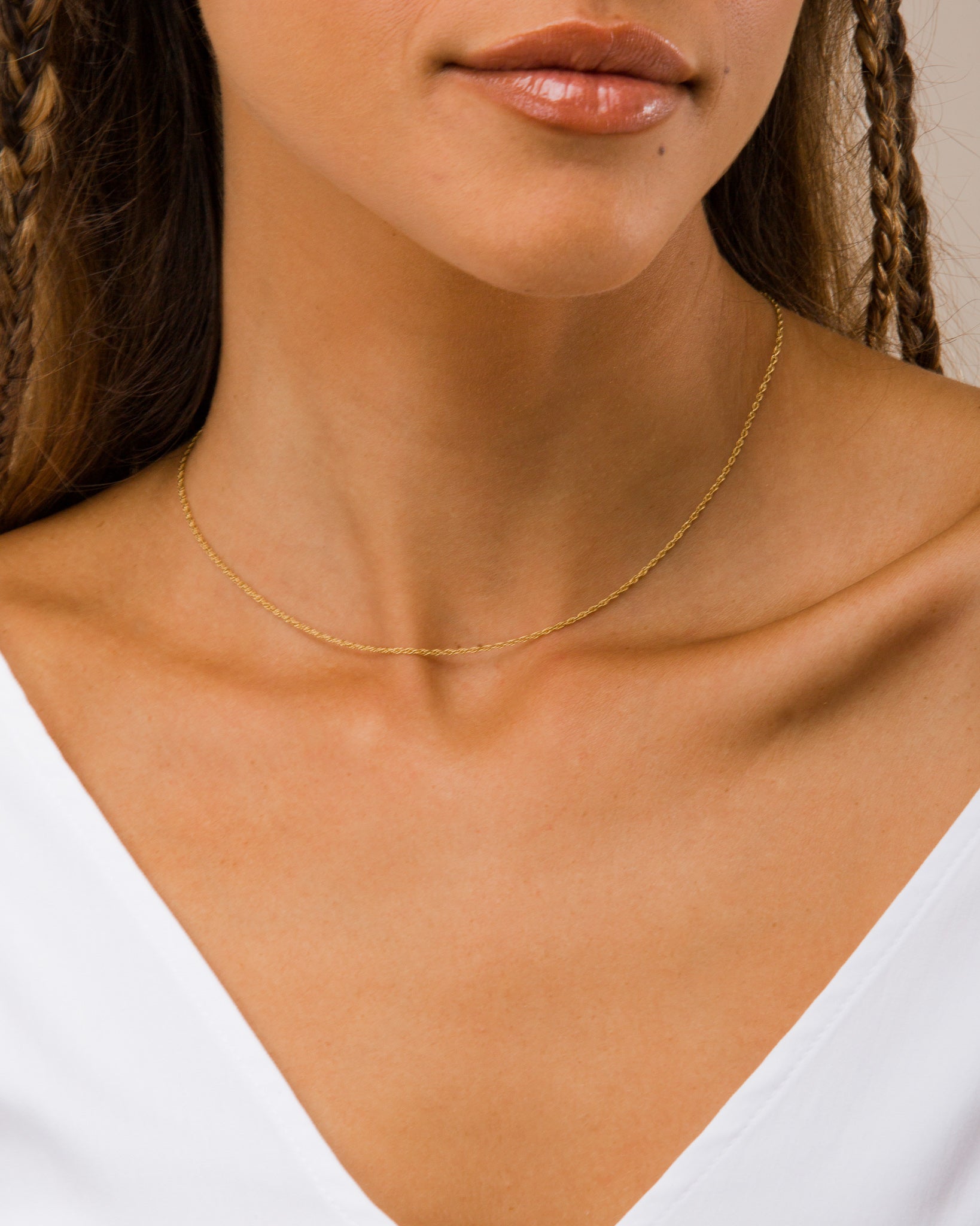14K Gold Filled Rope Chain Necklace | Inspiration Her Jewellery