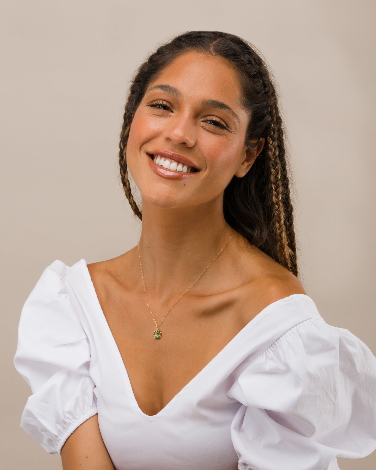 14K Gold Filled Peridot Necklace | Inspiration Her Jewellery