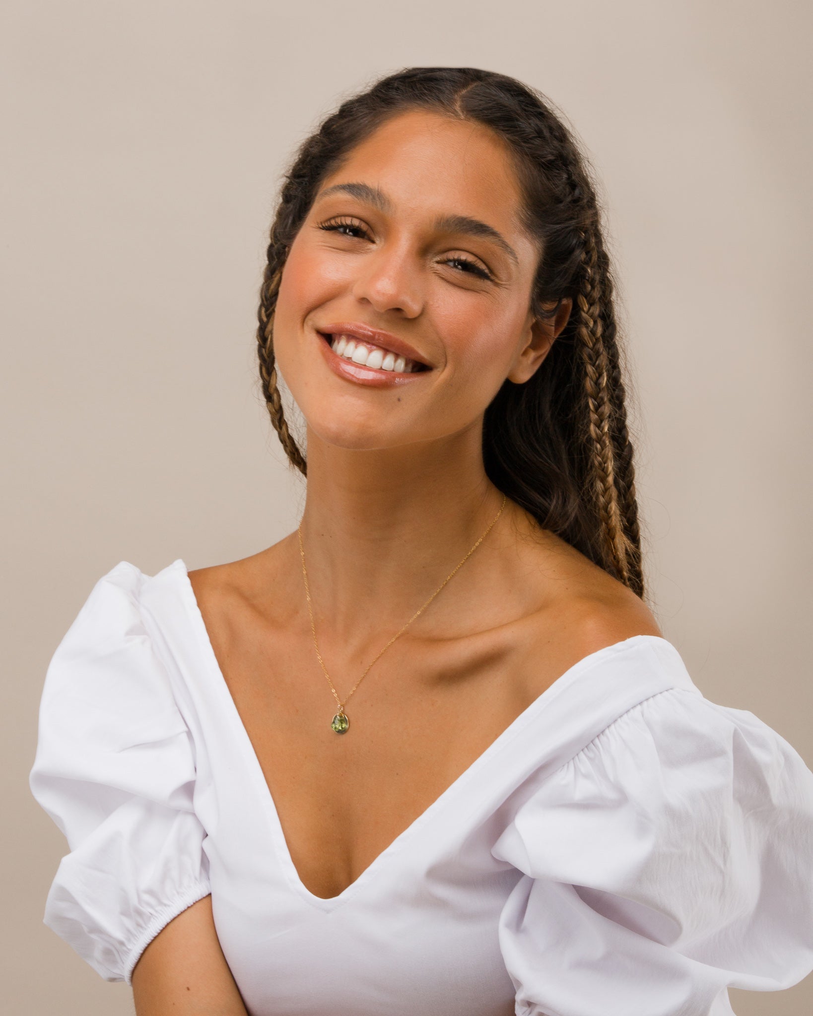 14K Gold Filled Peridot Necklace | Inspiration Her Jewellery