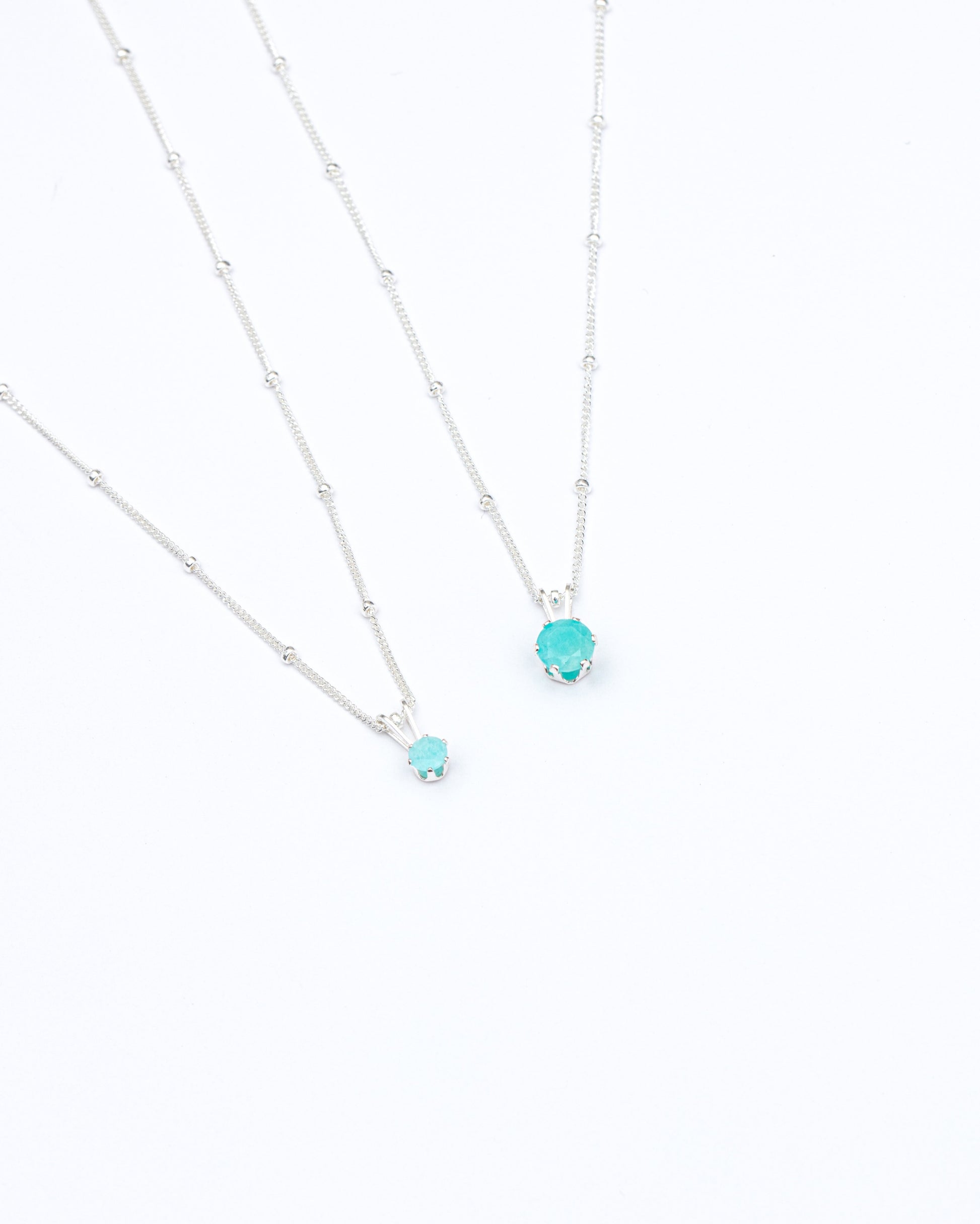 Recycled Silver Amazonite Necklace | Inspiration Her Jewellery