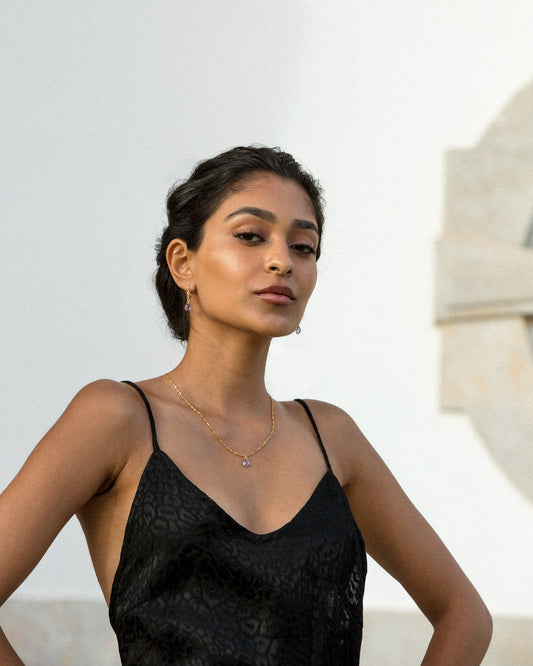 14K Gold Filled Amethyst Necklace | Inspiration Her Jewellery