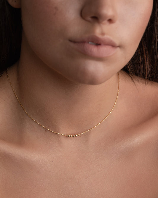 14K Gold Filled Bead Necklace | Inspiration Her Jewellery