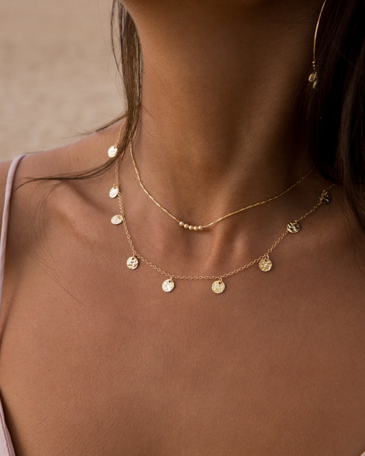 14K Gold Filled Bead Necklace | Inspiration Her Jewellery
