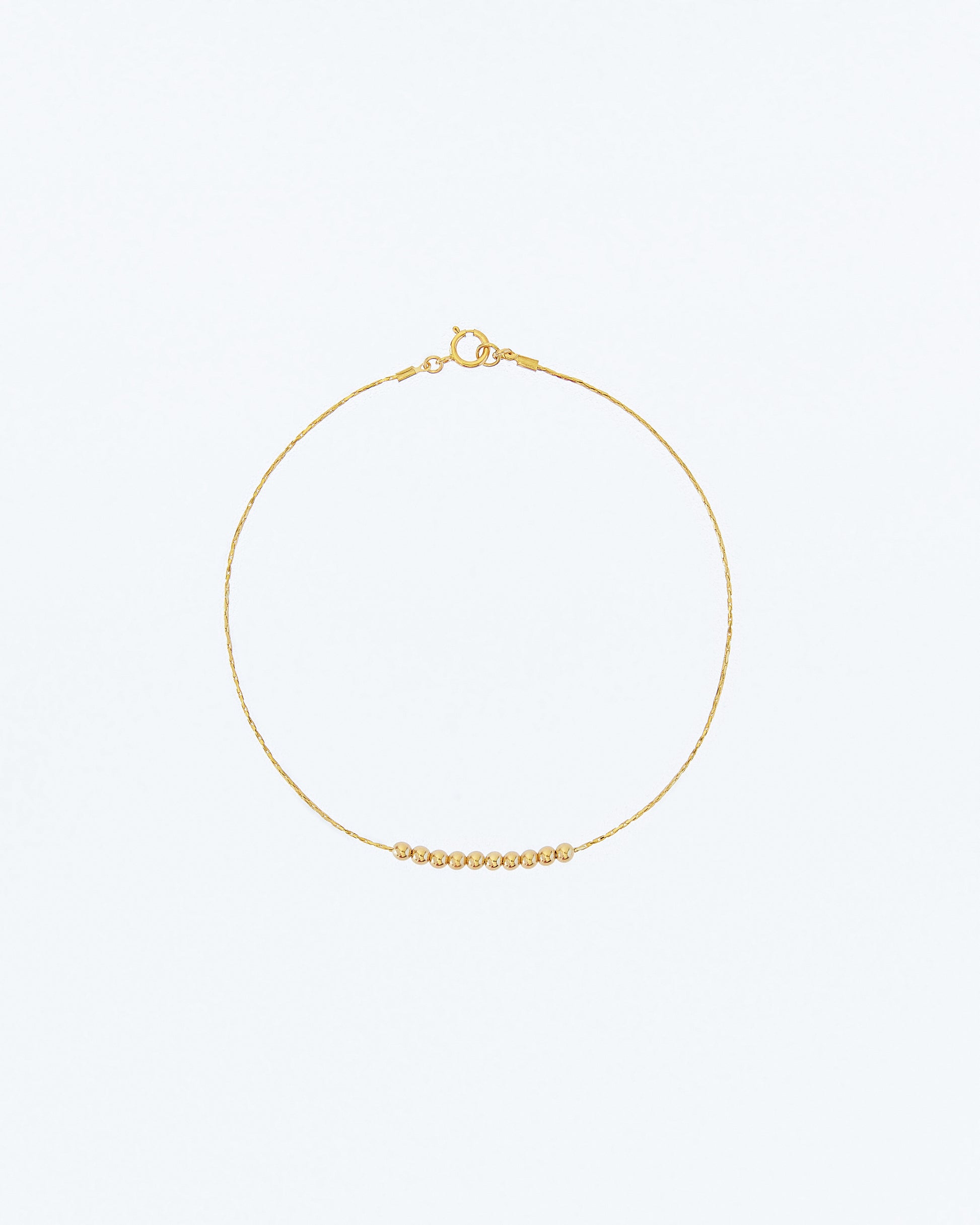 14K Gold Filled Bead Anklet | Inspiration Her Jewellery