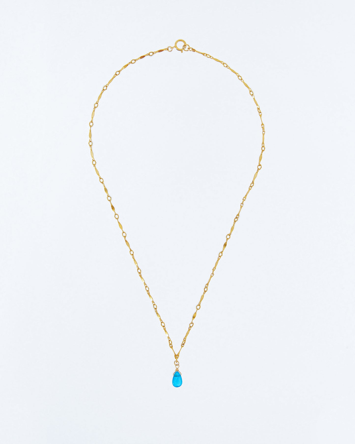 14K Gold Filled Blue Apatite Necklace | Inspiration Her Jewellery